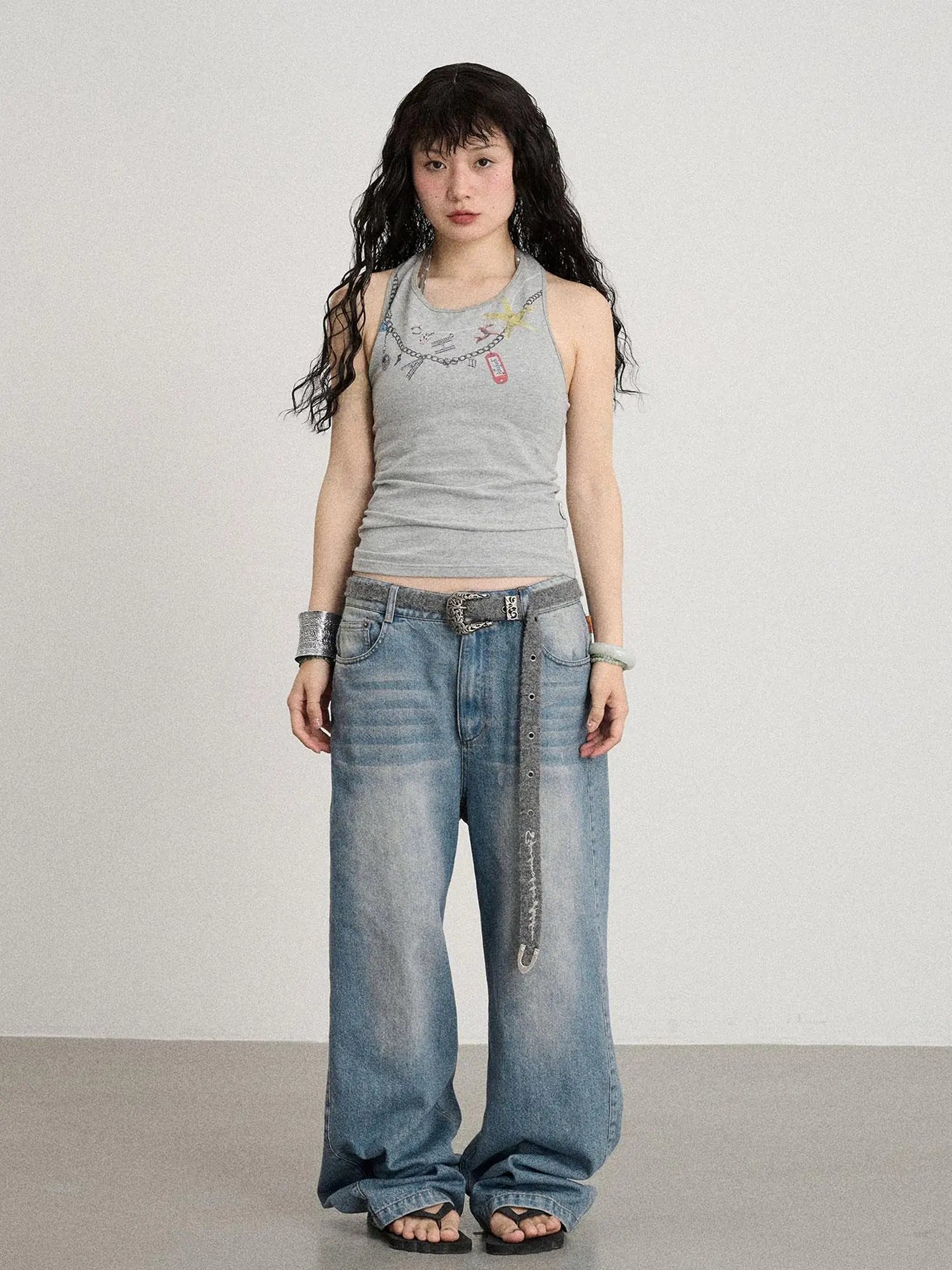 Alocasia Cotton Tee With Star Charm