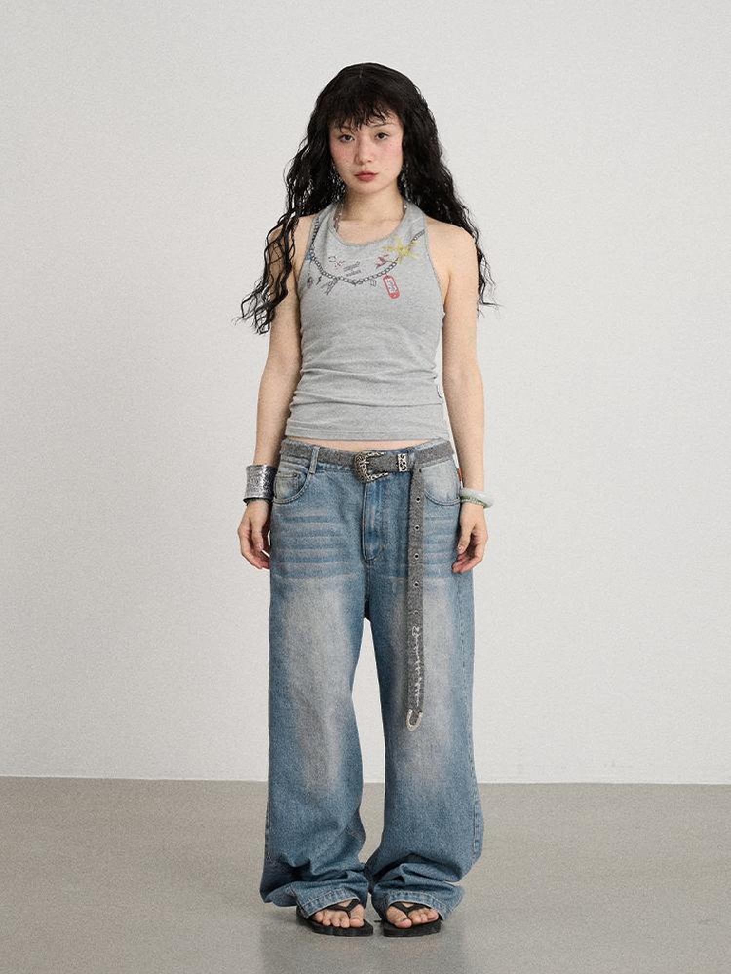Achihara Alocasia Cotton Tee With Star Charm