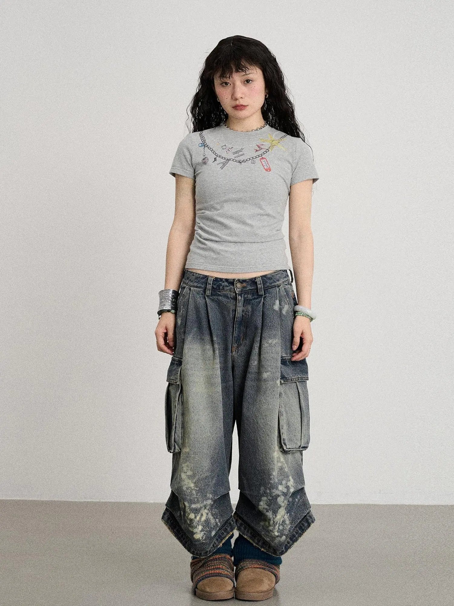 Alocasia Cotton Tee With Star Charm