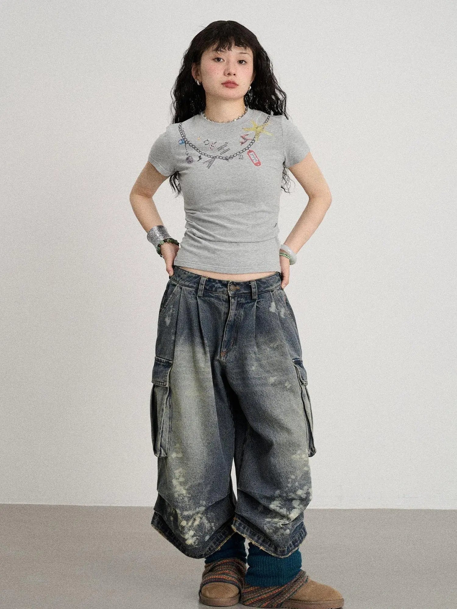 Alocasia Cotton Tee With Star Charm