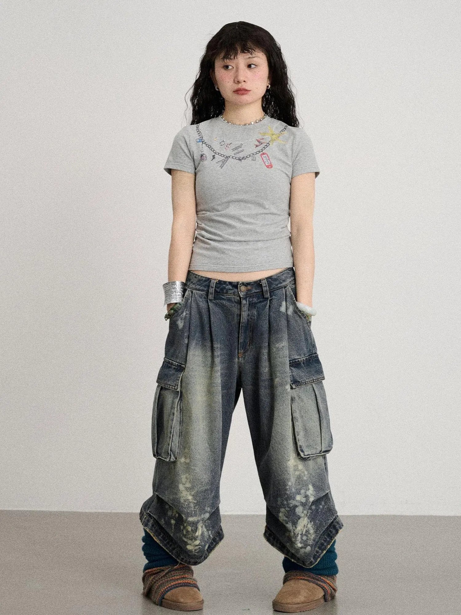 Alocasia Cotton Tee With Star Charm