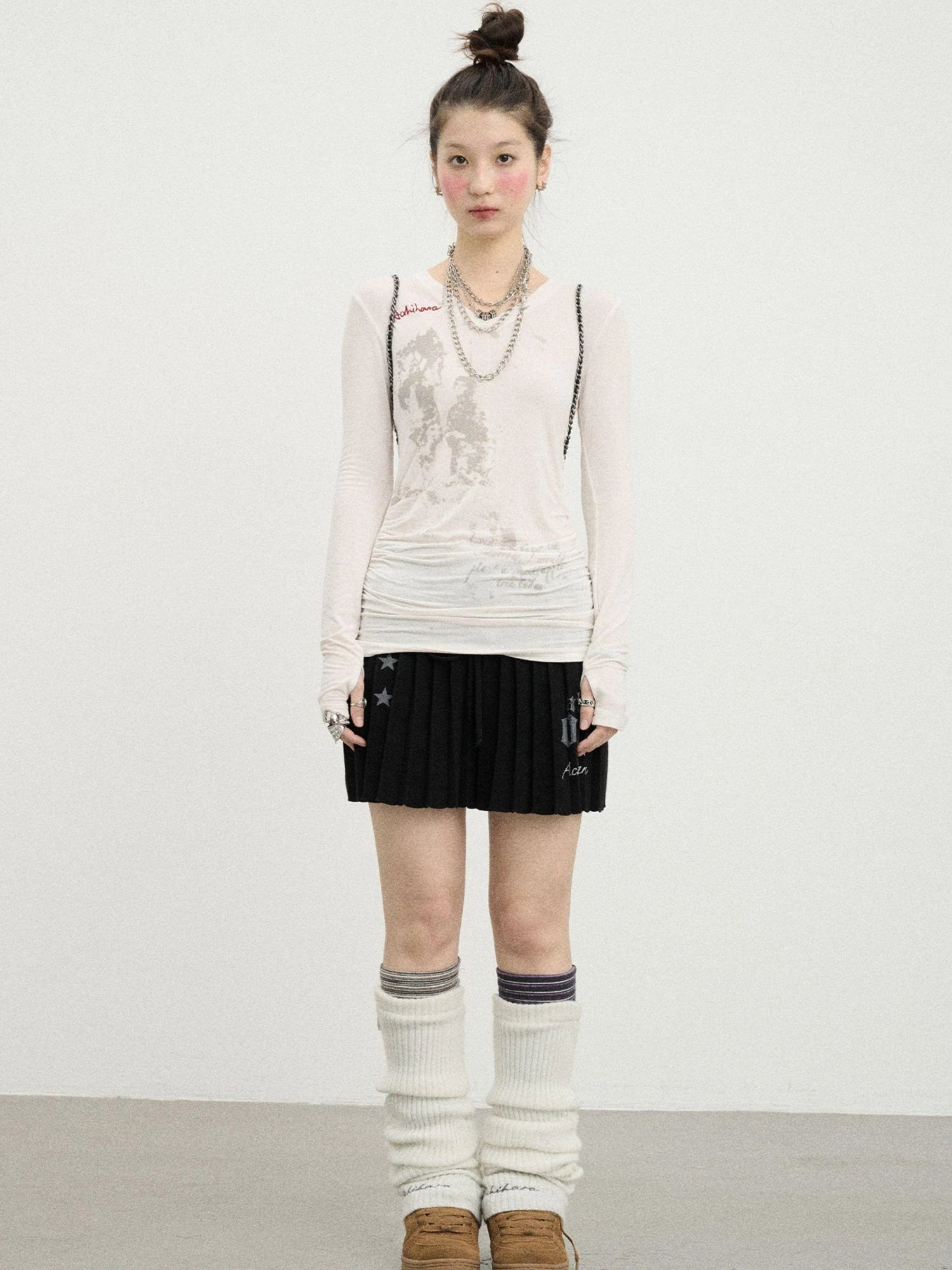 Apple Tree Twist T-Shirt Lightweight Long Sleeve Sun Protection Top