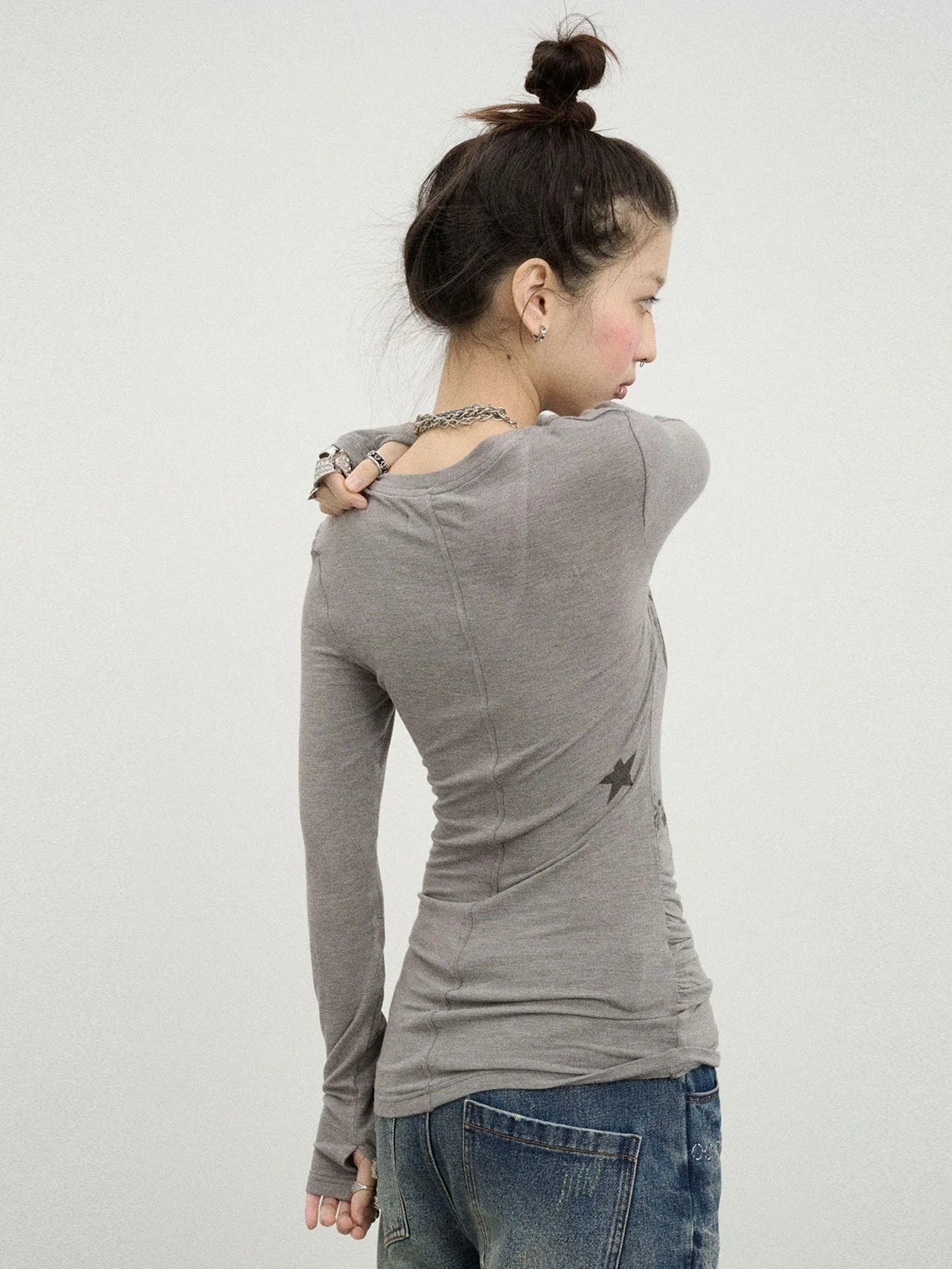 Apple Tree Twist T-Shirt Lightweight Long Sleeve Sun Protection Top