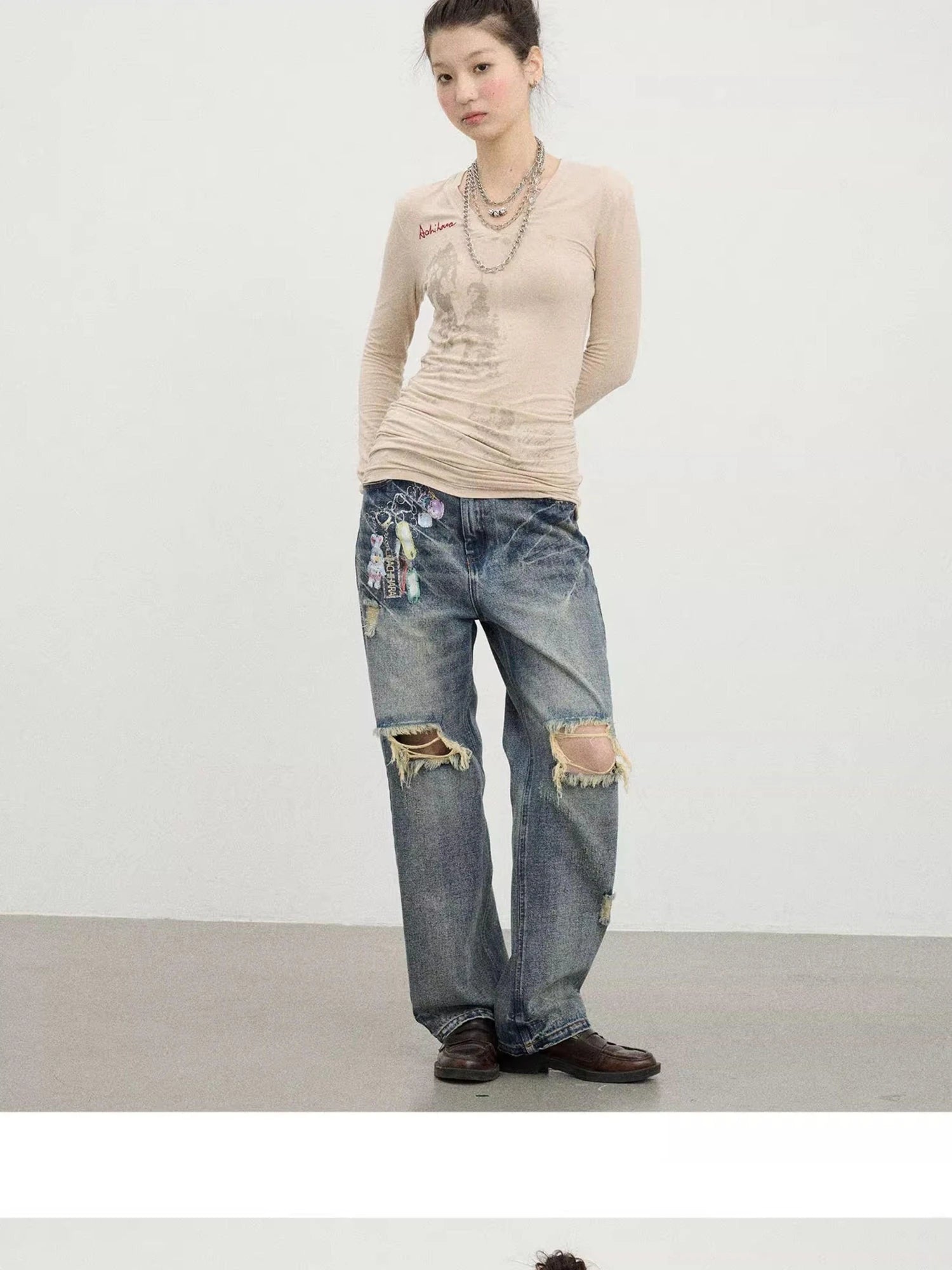 Apple Tree Twist T-Shirt Lightweight Long Sleeve Sun Protection Top