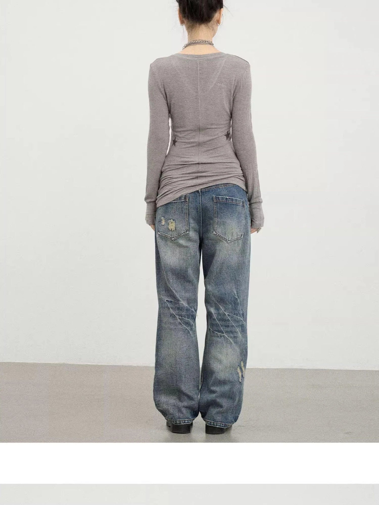 Apple Tree Twist T-Shirt Lightweight Long Sleeve Sun Protection Top