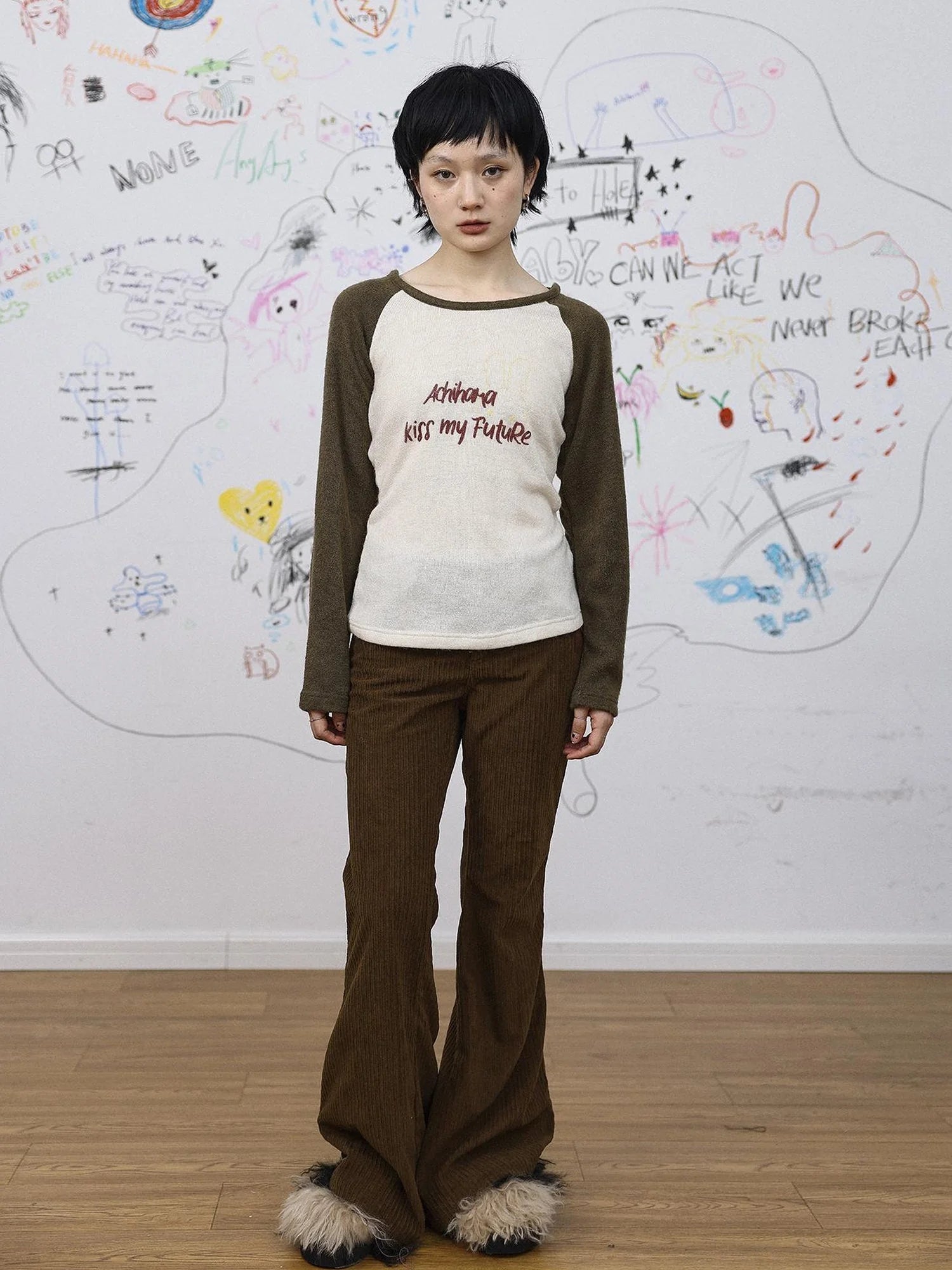 Autumn Wide Leg Corduroy Pants