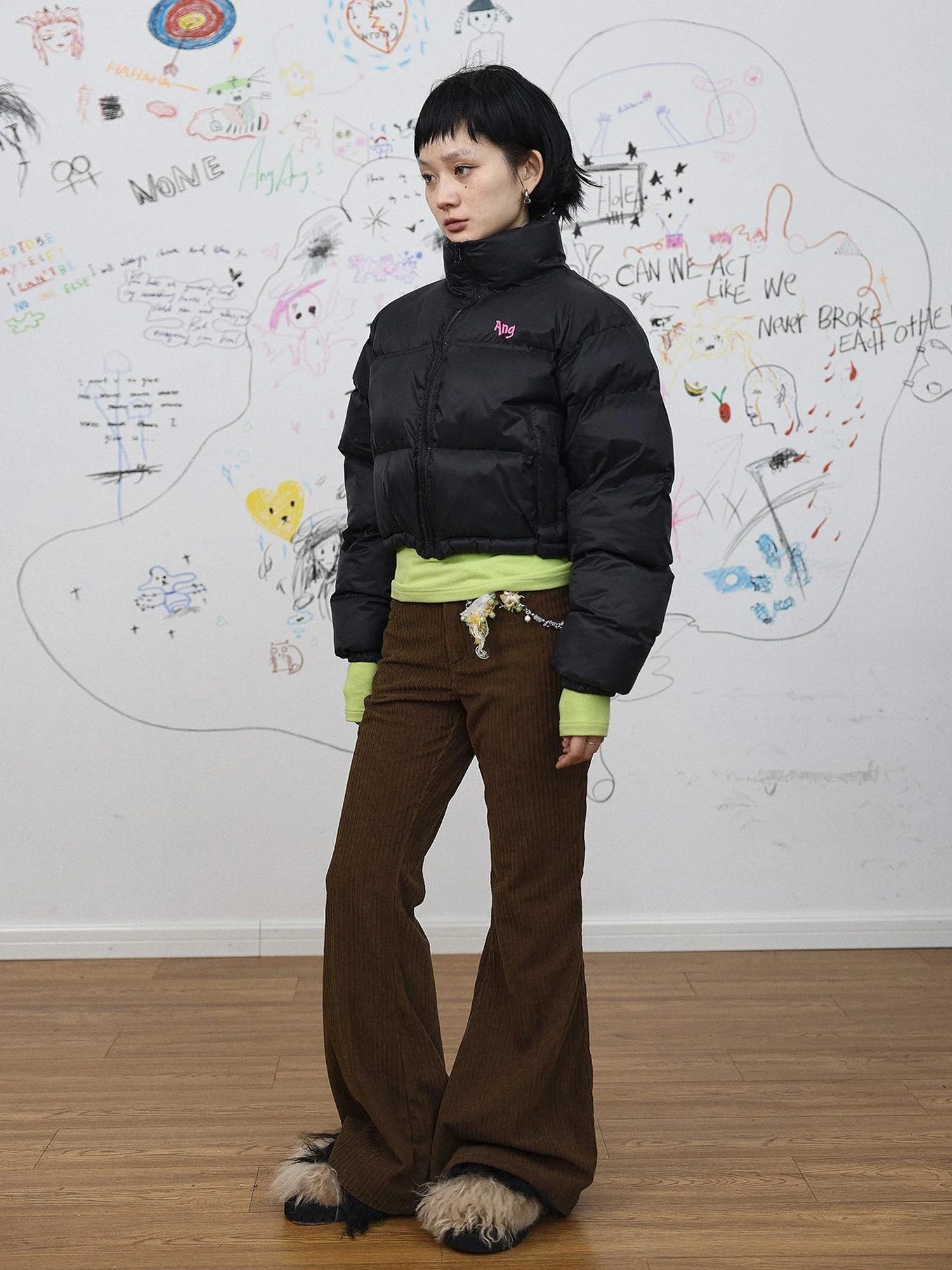 Autumn Wide Leg Corduroy Pants