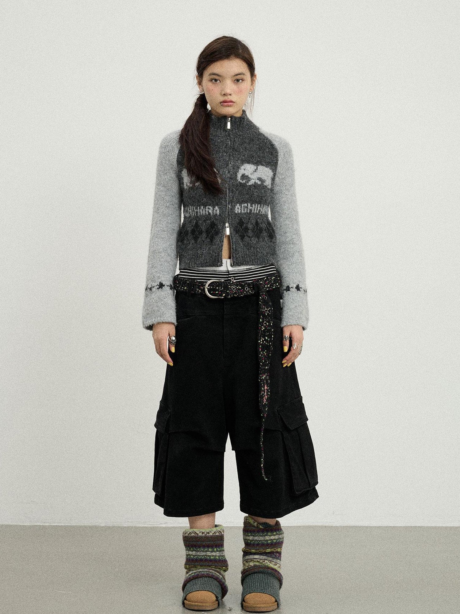 Achihara Babar Story Alpaca Knit Sweater