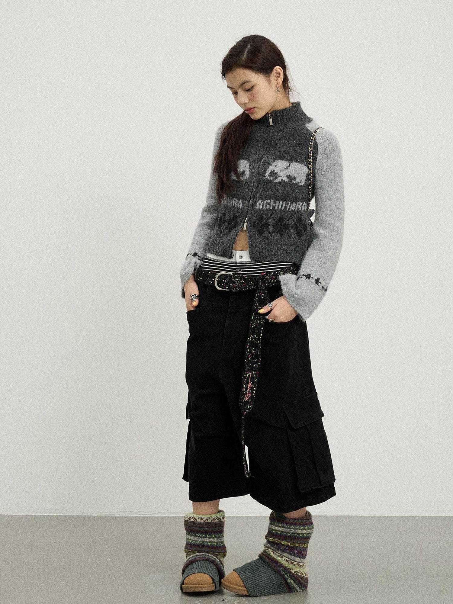 Achihara Babar Story Alpaca Knit Sweater