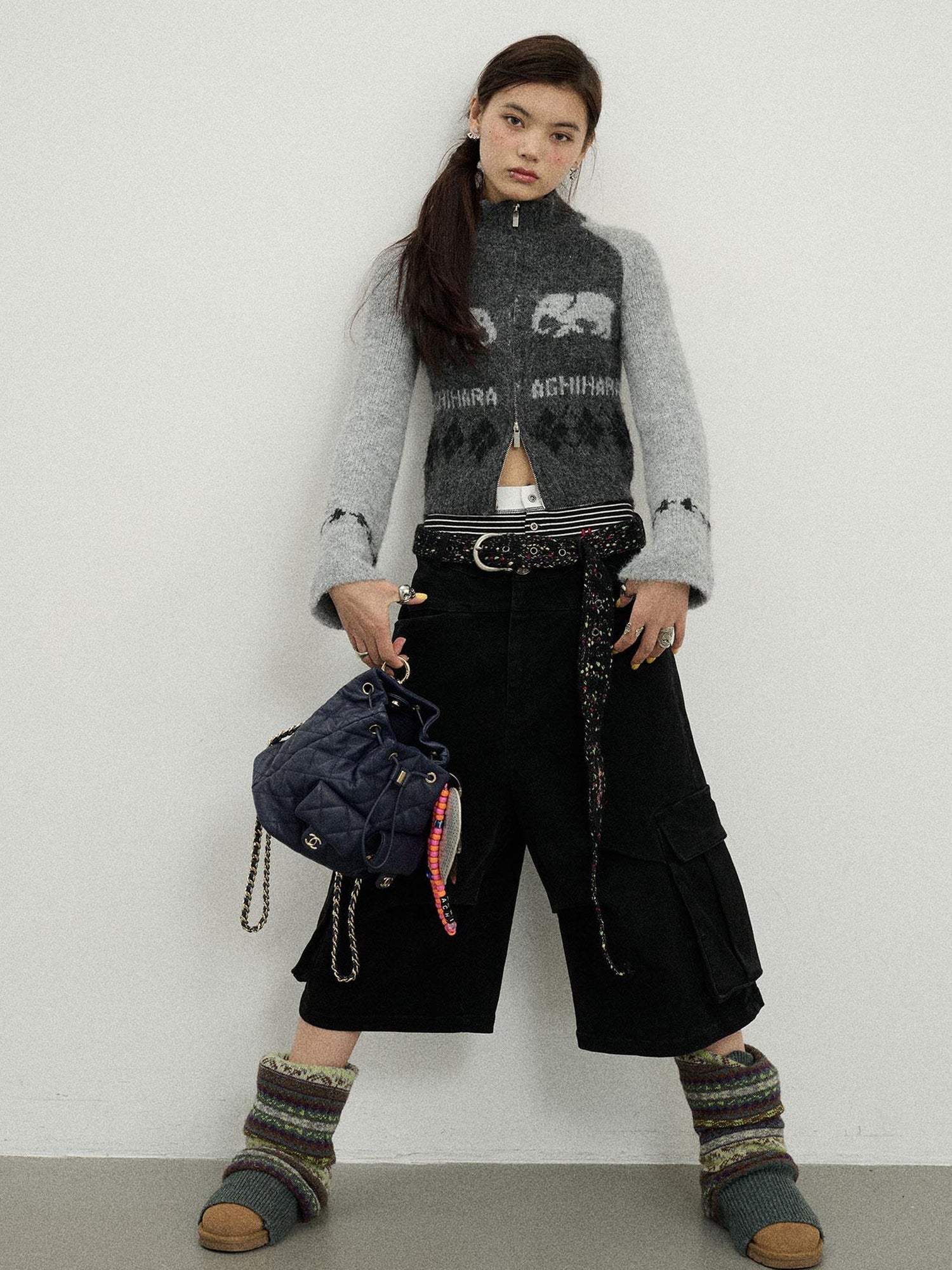 Achihara Babar Story Alpaca Knit Sweater