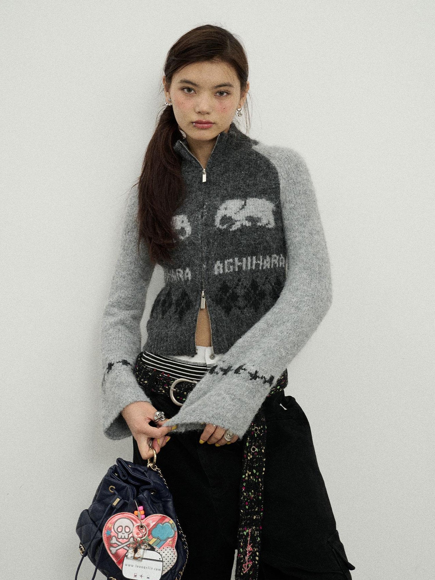 Achihara Babar Story Alpaca Knit Sweater