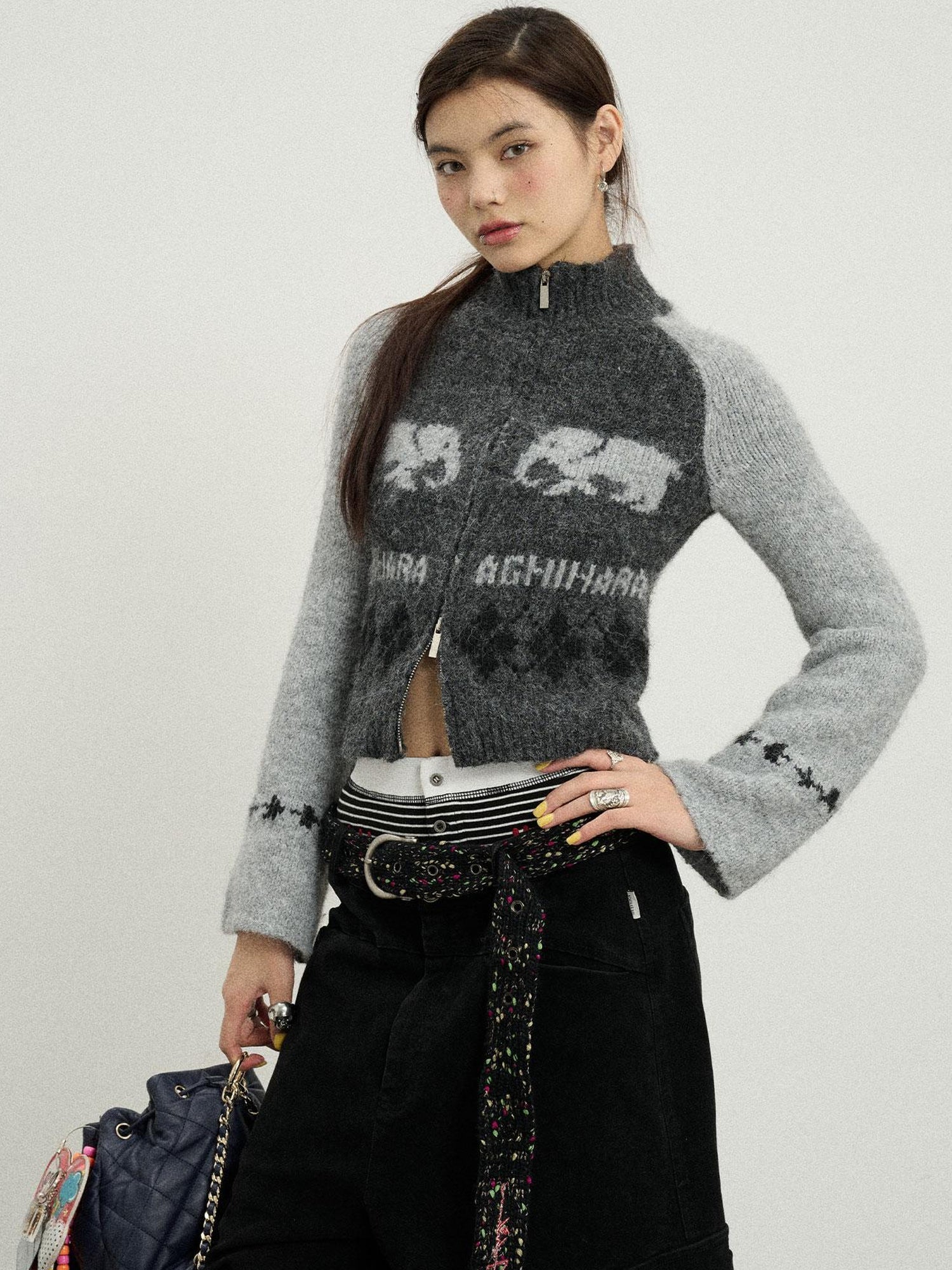 Achihara Babar Story Alpaca Knit Sweater