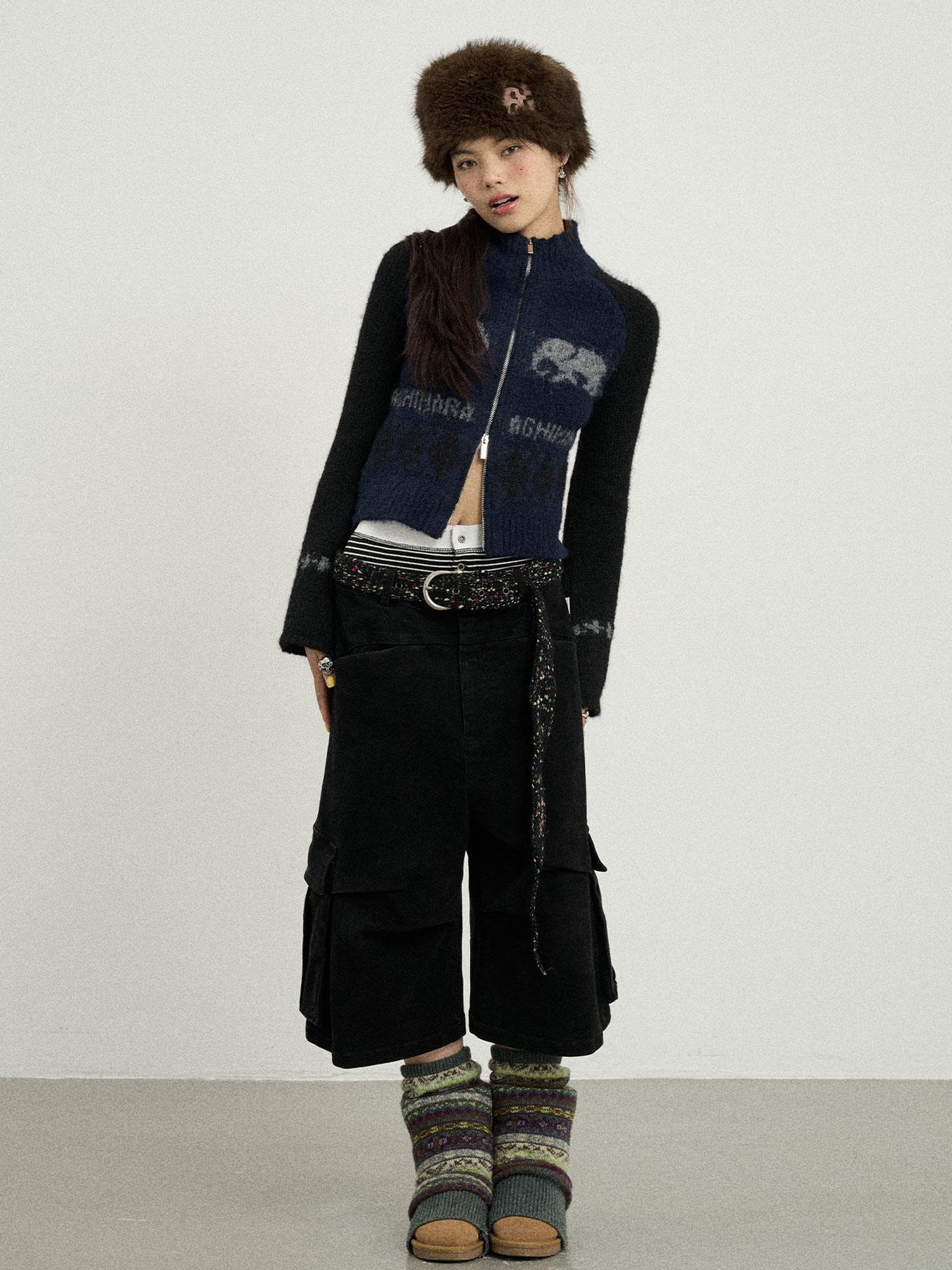 Achihara Babar Story Alpaca Knit Sweater