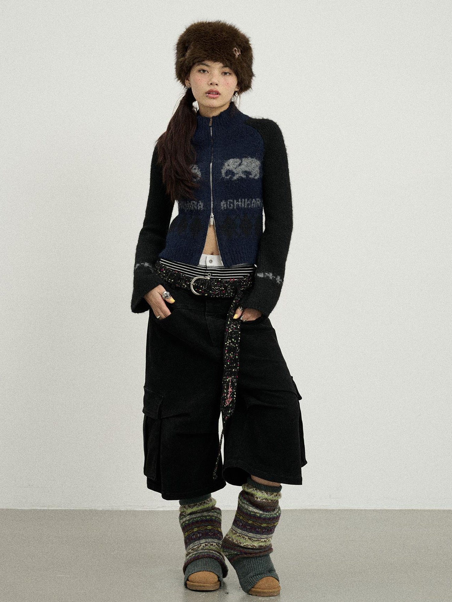 Achihara Babar Story Alpaca Knit Sweater