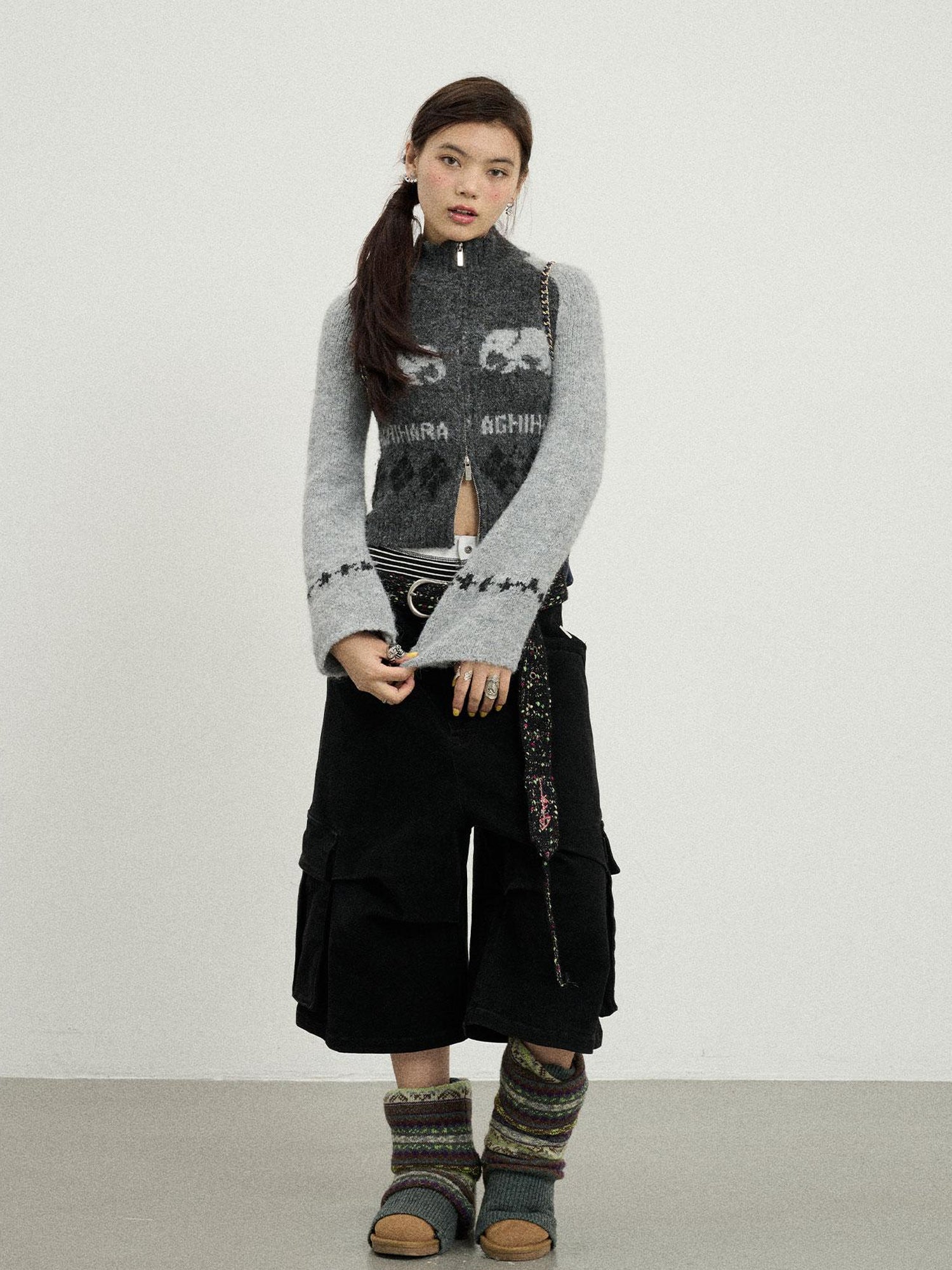 Achihara Babar Story Alpaca Knit Sweater