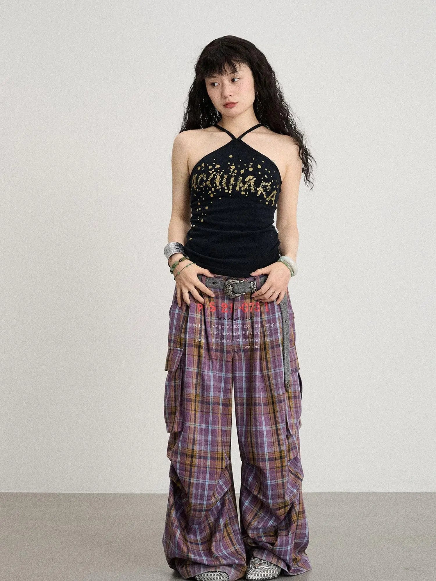 Bangkok Beach Metallic Halter Top