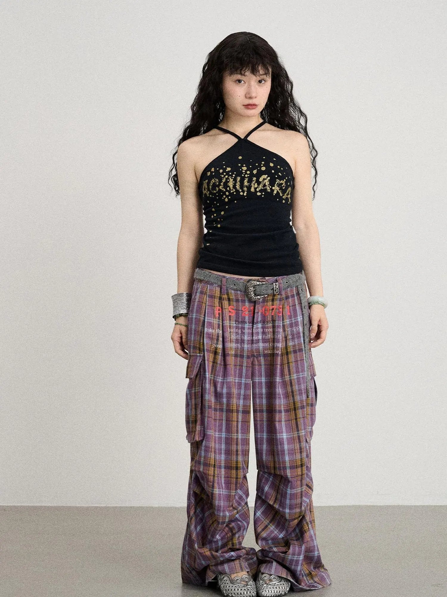 Bangkok Beach Metallic Halter Top