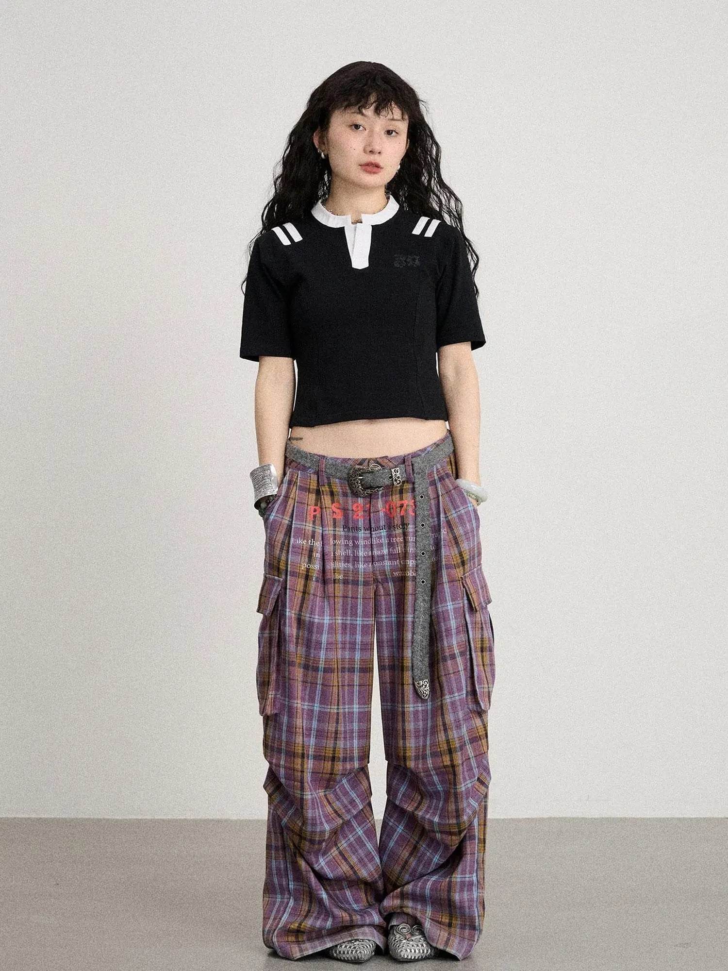 Baroque Football Tee For Women V-Neck T-Shirt Long-Sleeve