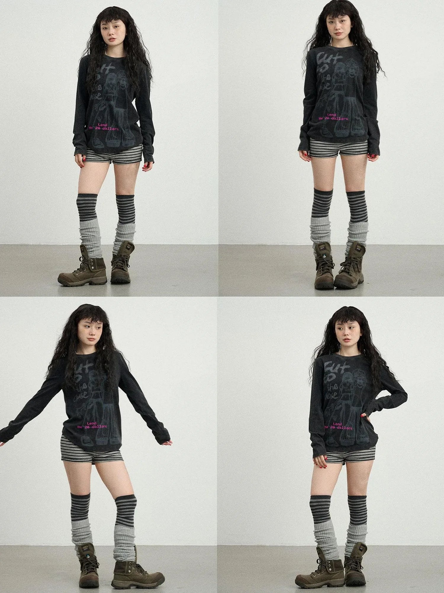 Bestie Borrowed Tee Retro Washed Cotton