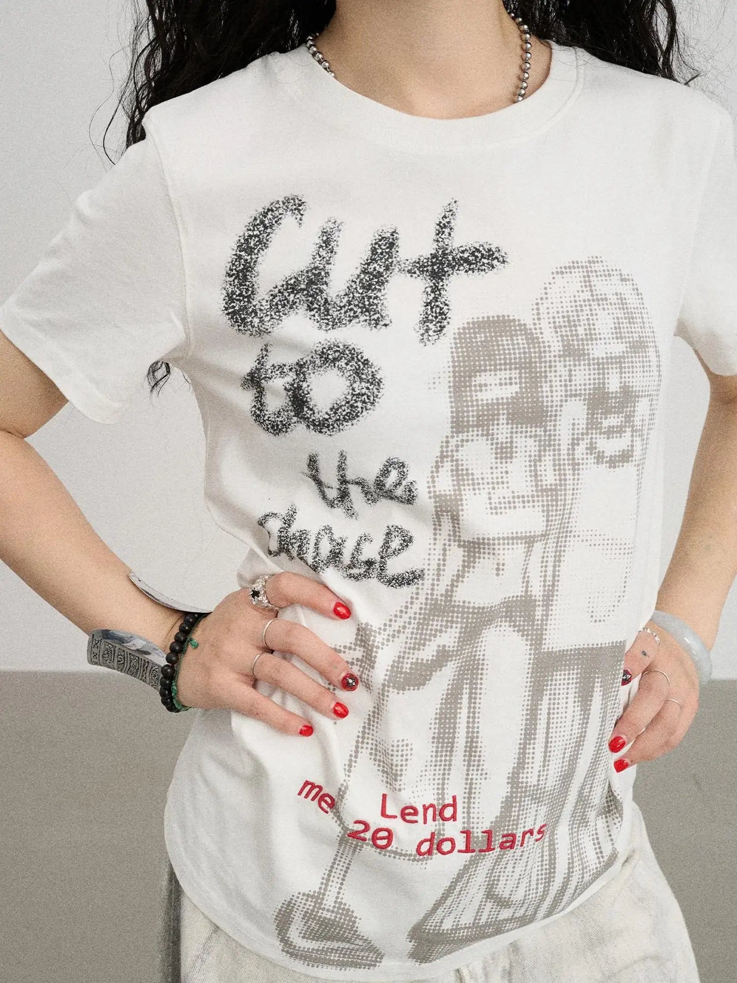 Bestie Borrowed Tee Retro Washed Cotton