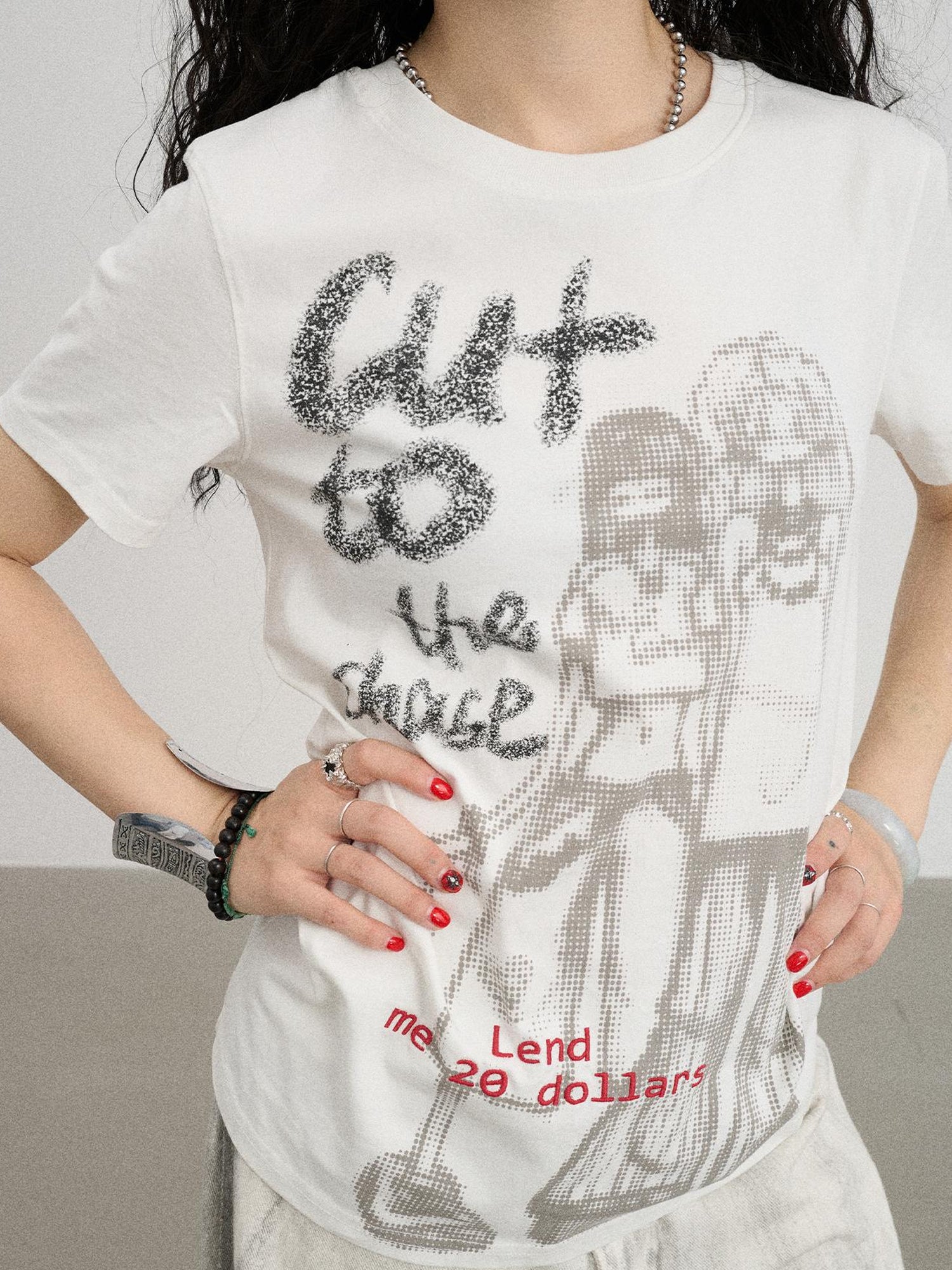 Achihara Bestie Borrowed Tee Retro Washed Cotton