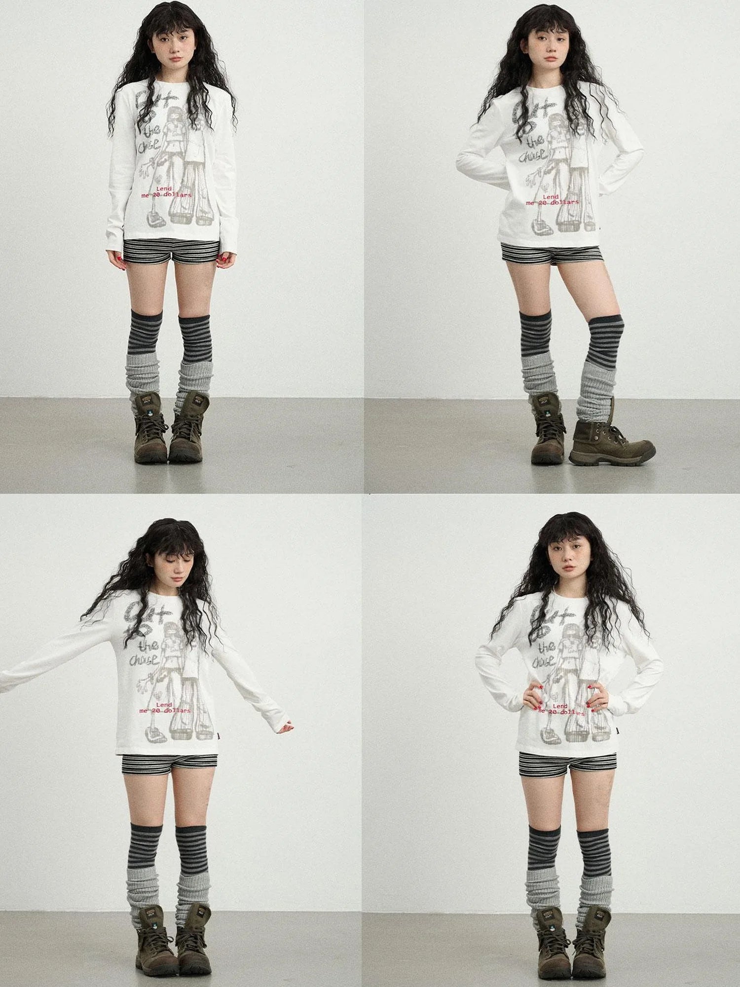 Bestie Borrowed Tee Retro Washed Cotton