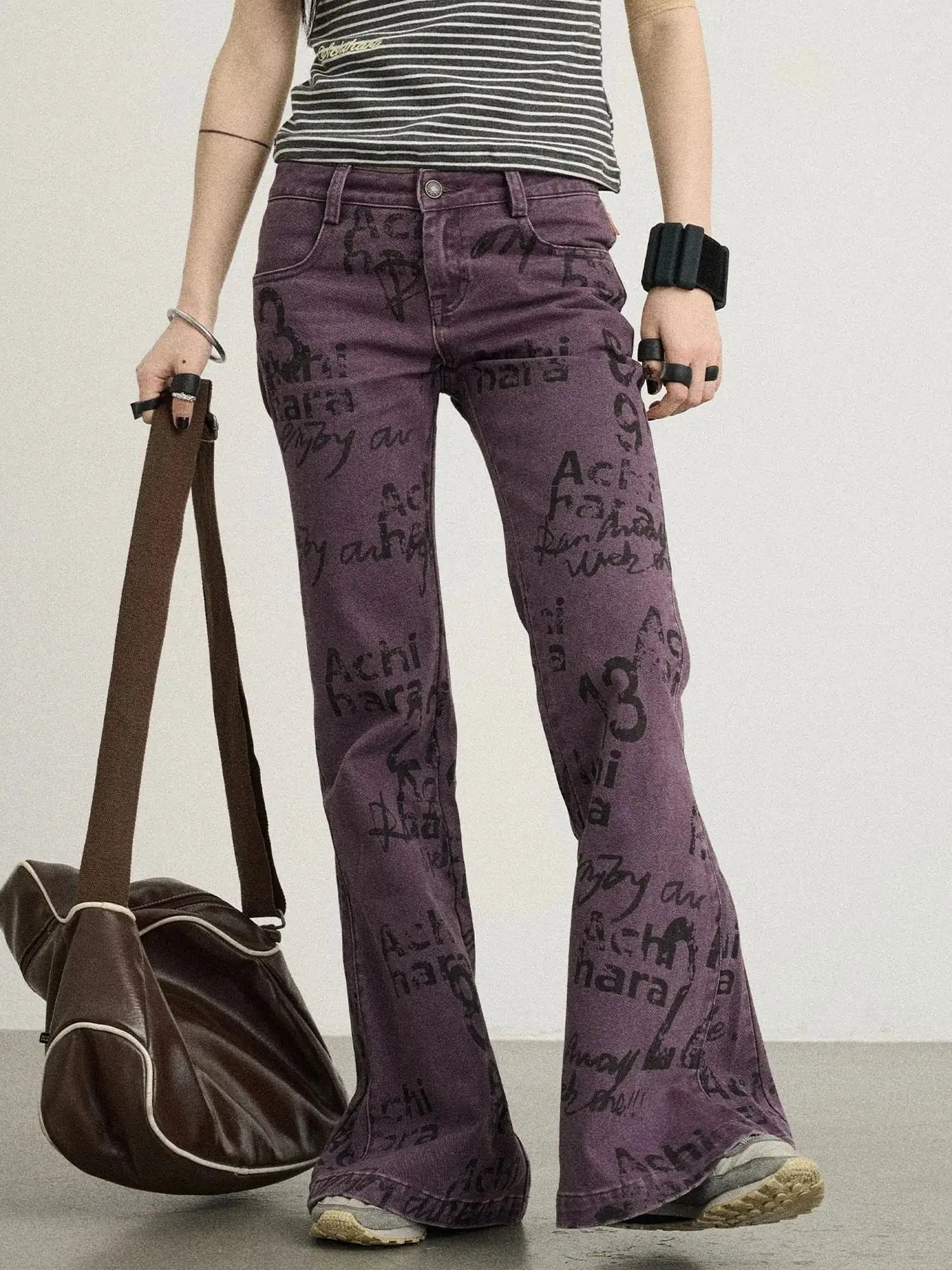 Blueberry Flare Denim Pants