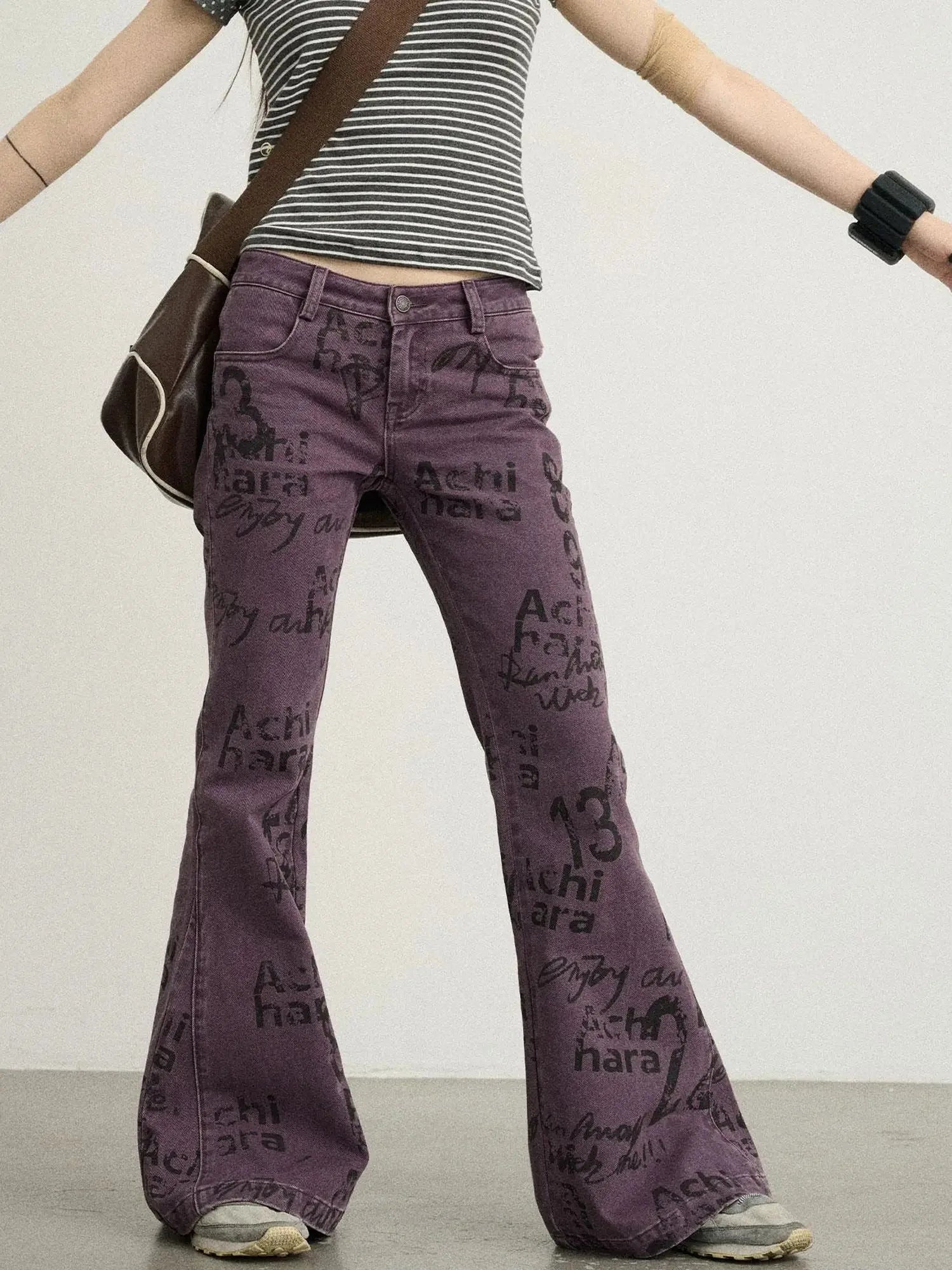 Blueberry Flare Denim Pants