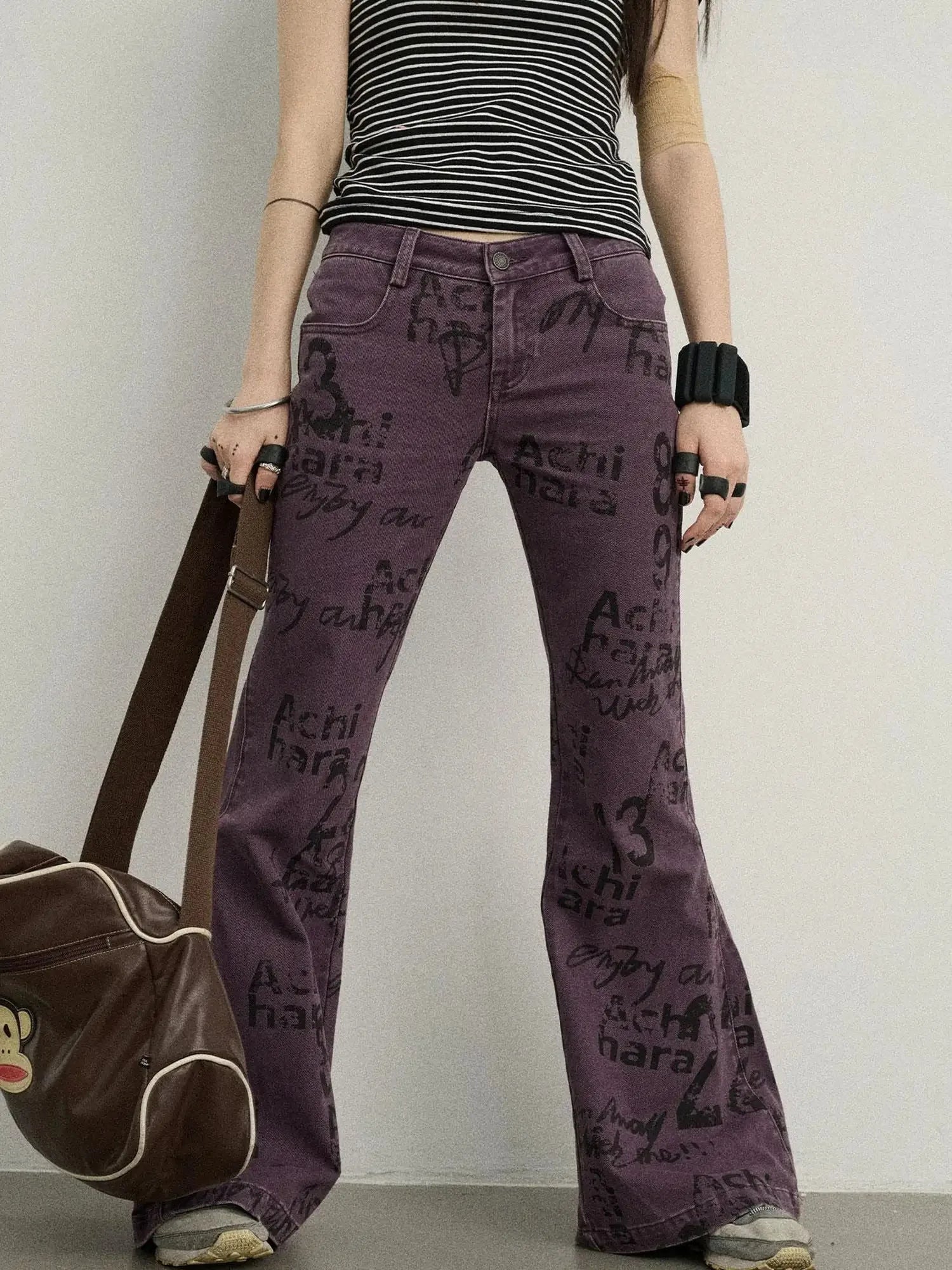 Blueberry Flare Denim Pants