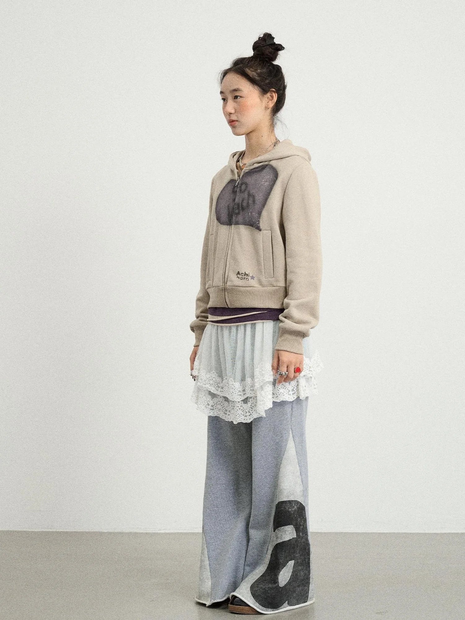 Boxing Girl Flared Sweatpants