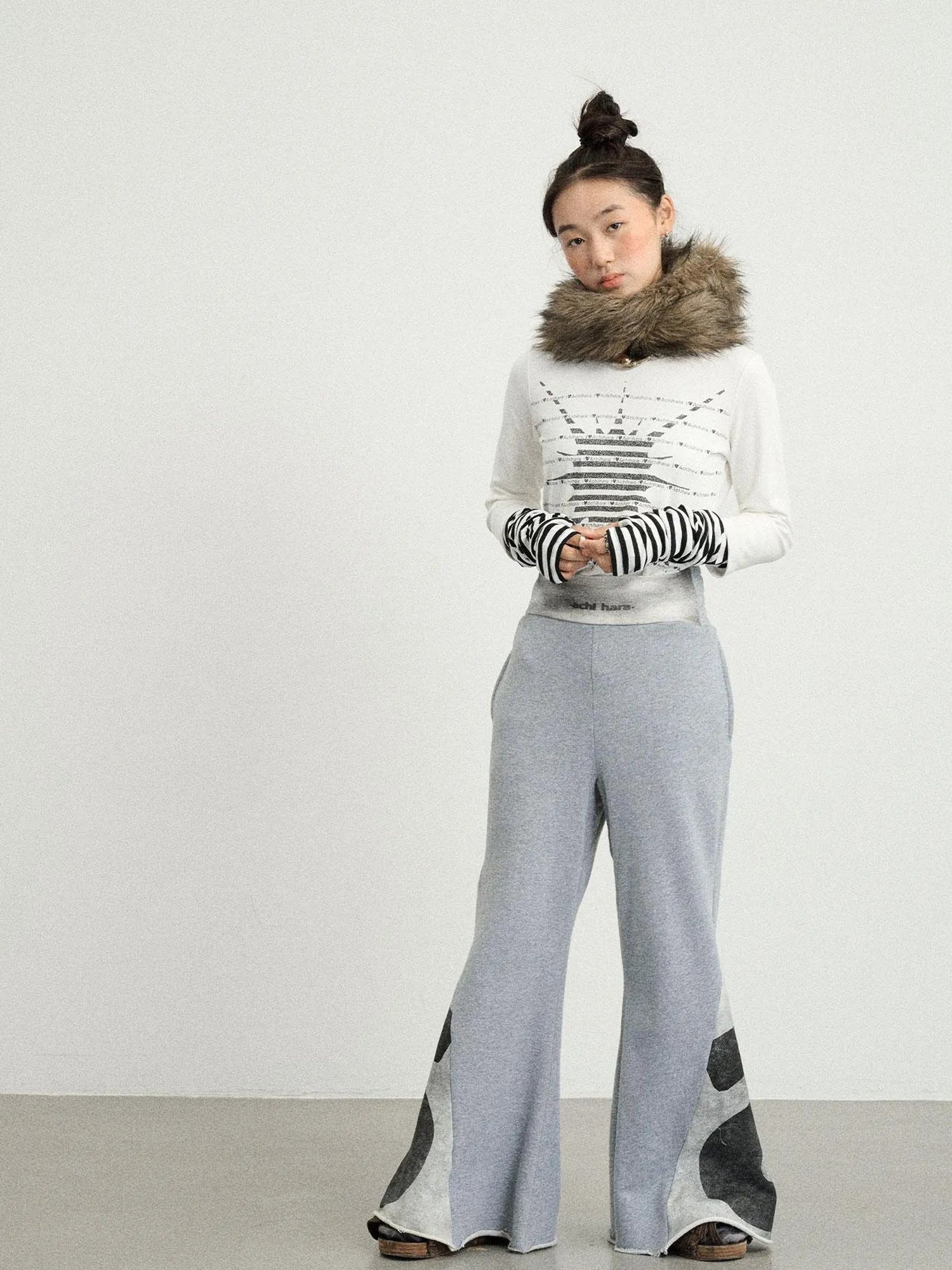 Boxing Girl Flared Sweatpants