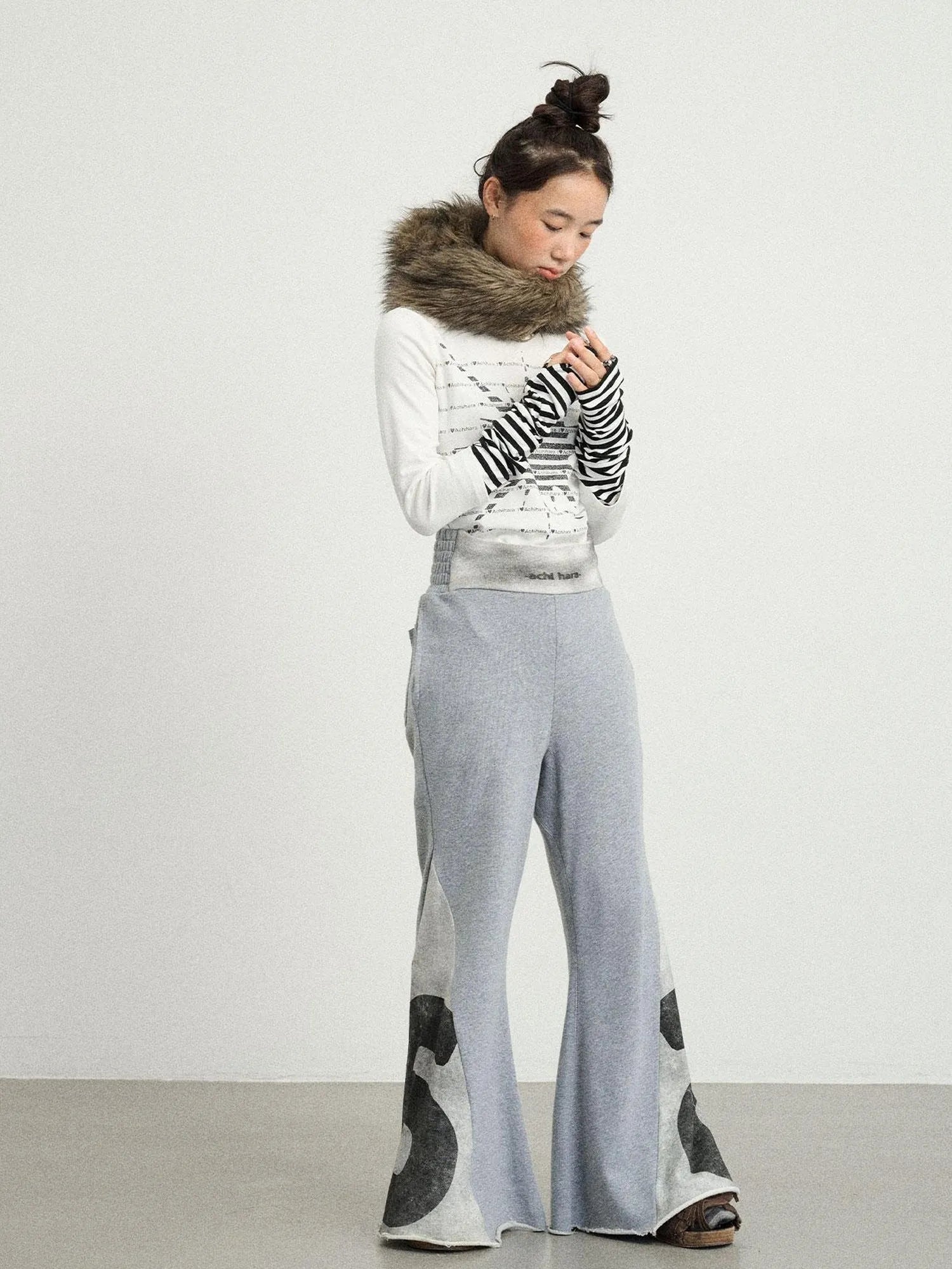 Boxing Girl Flared Sweatpants