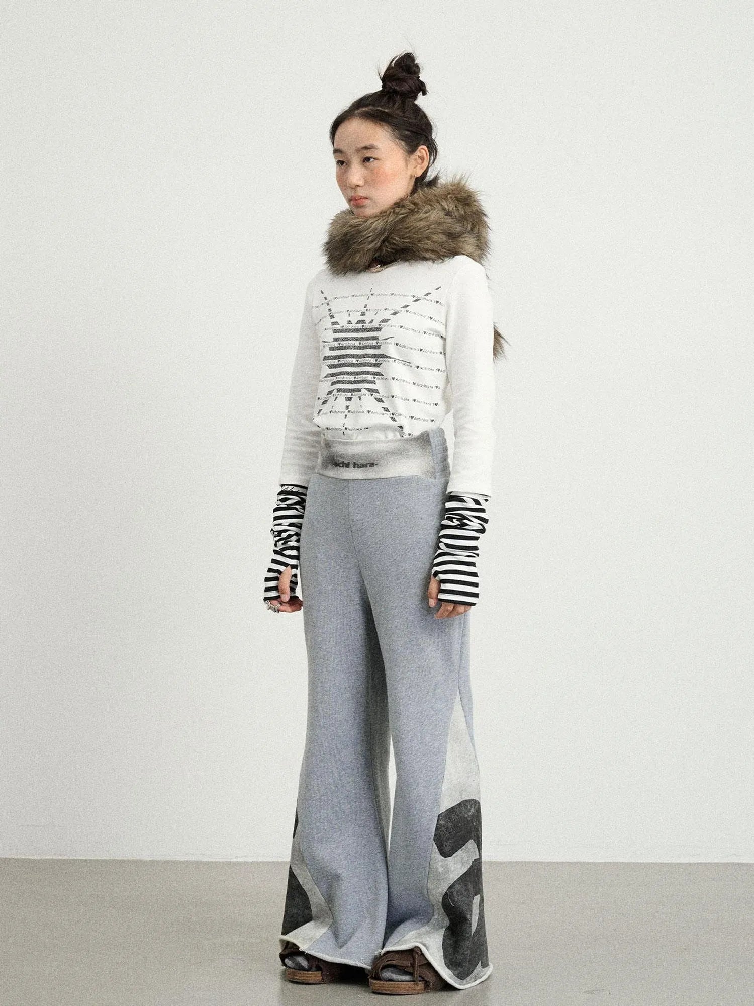 Boxing Girl Flared Sweatpants