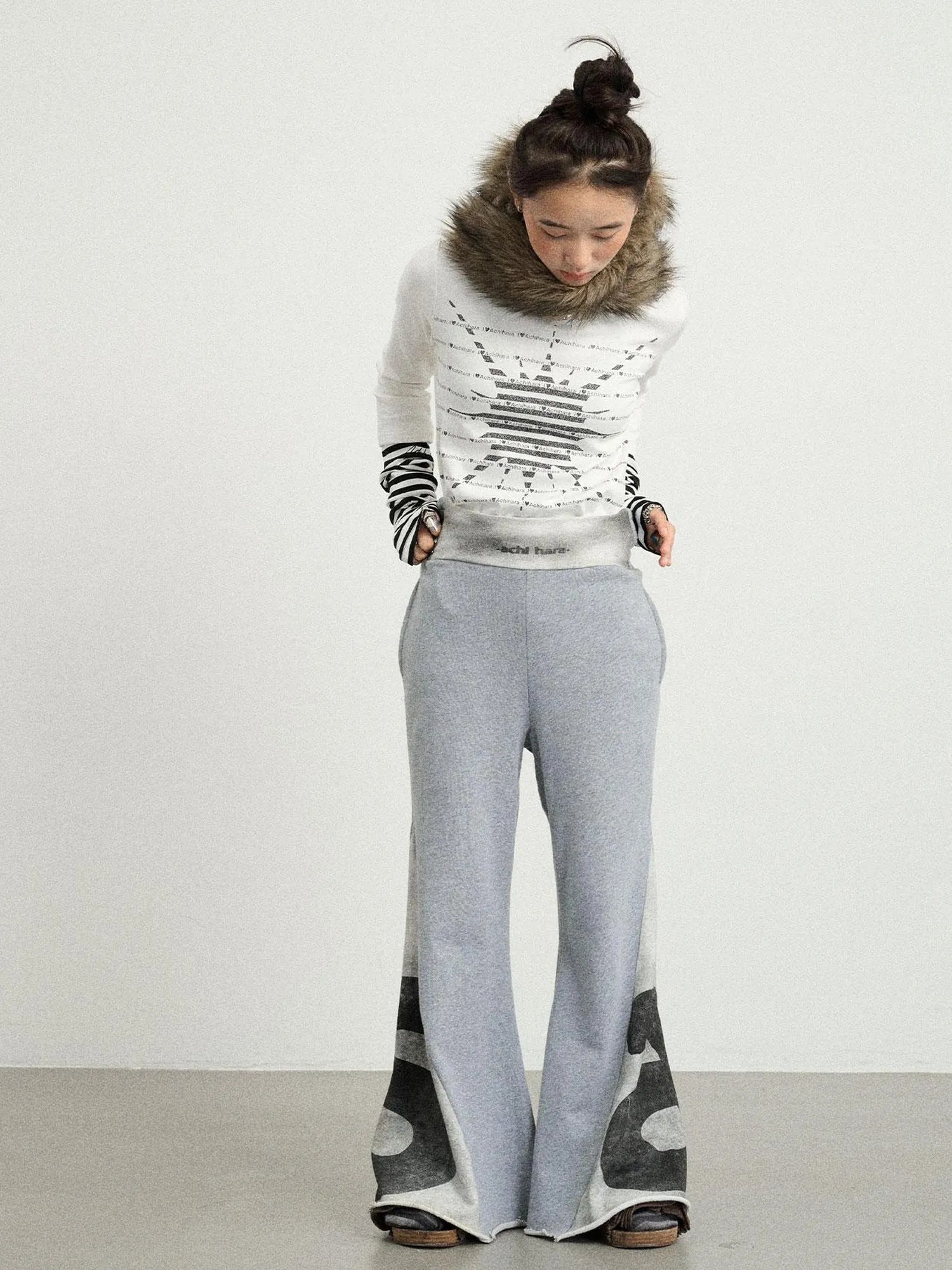Boxing Girl Flared Sweatpants