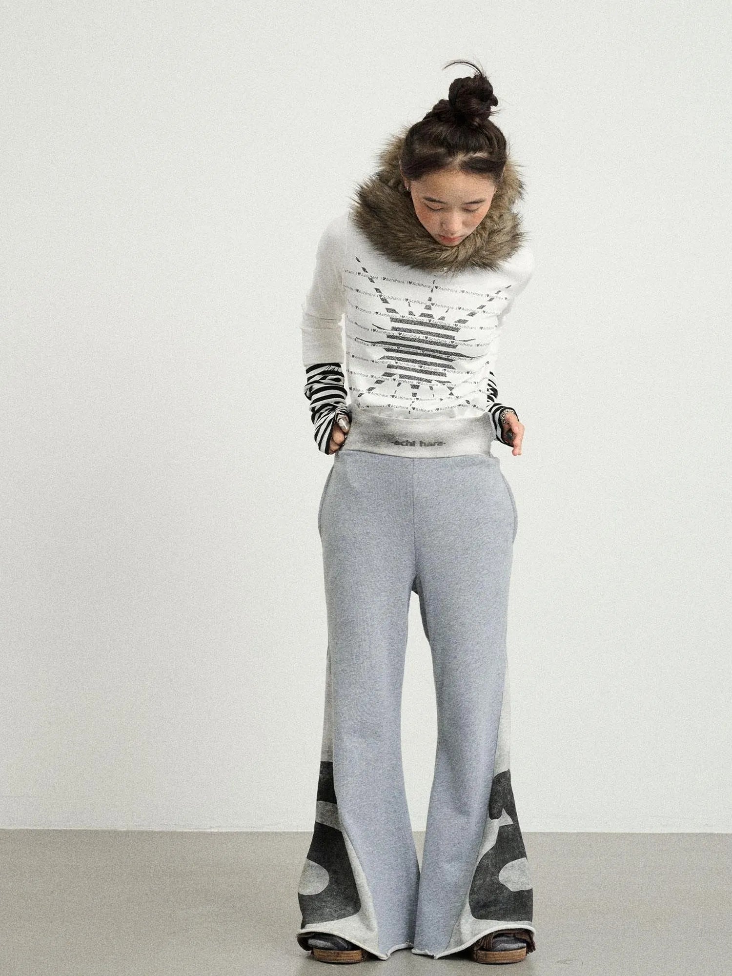 Boxing Girl Flared Sweatpants