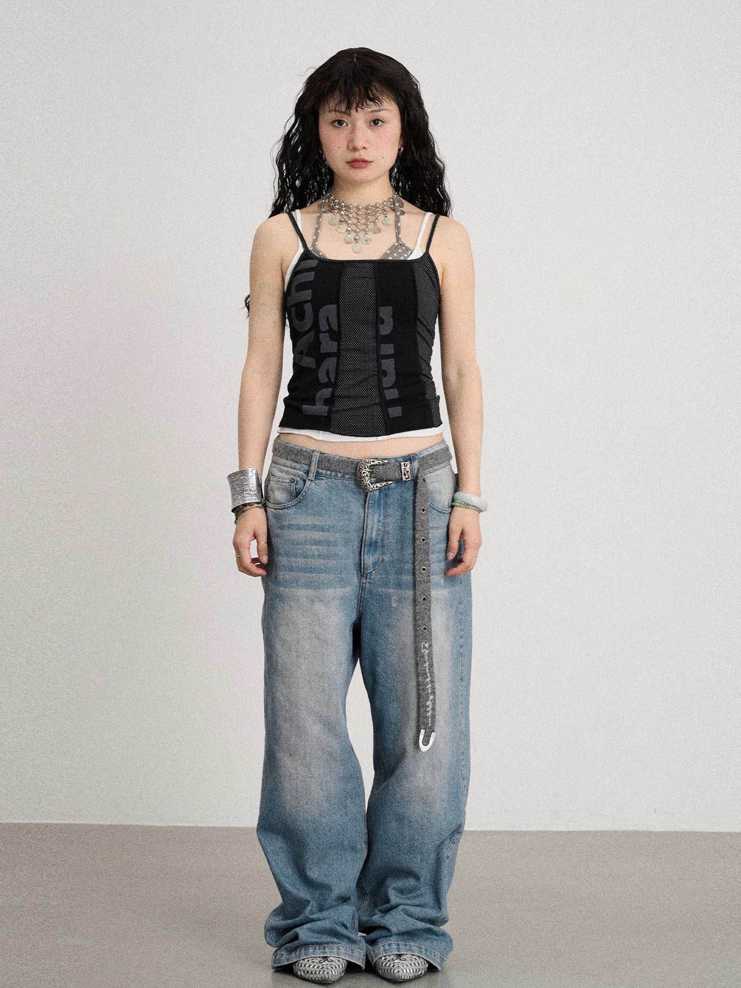 Achihara Breathable Split Knit Summer Tee