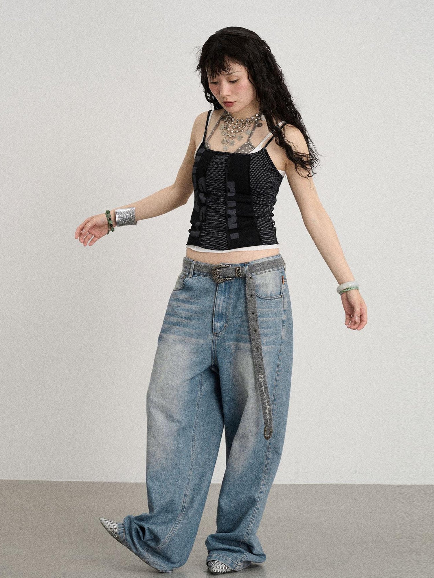 Achihara Breathable Split Knit Summer Tee