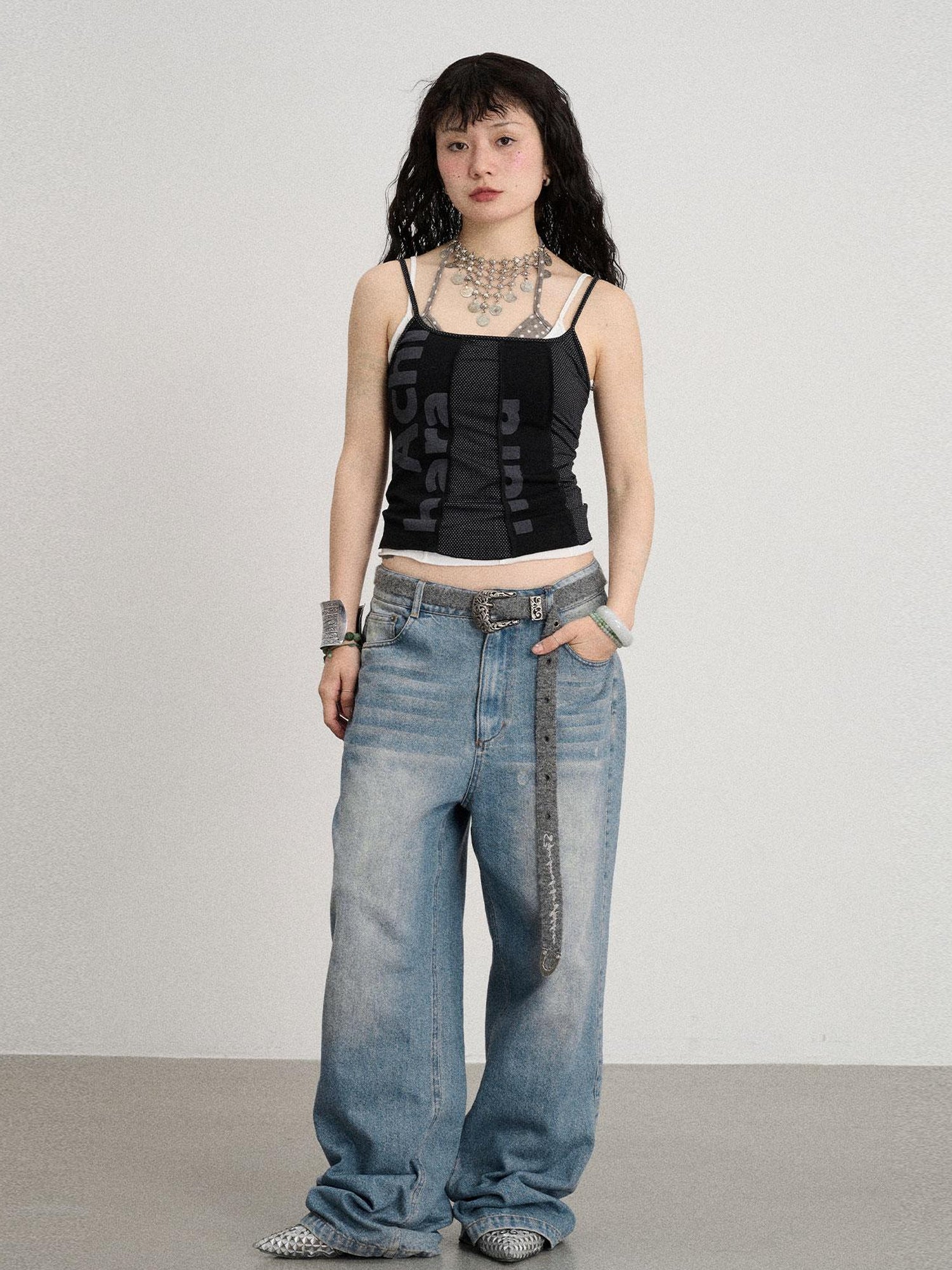 Achihara Breathable Split Knit Summer Tee