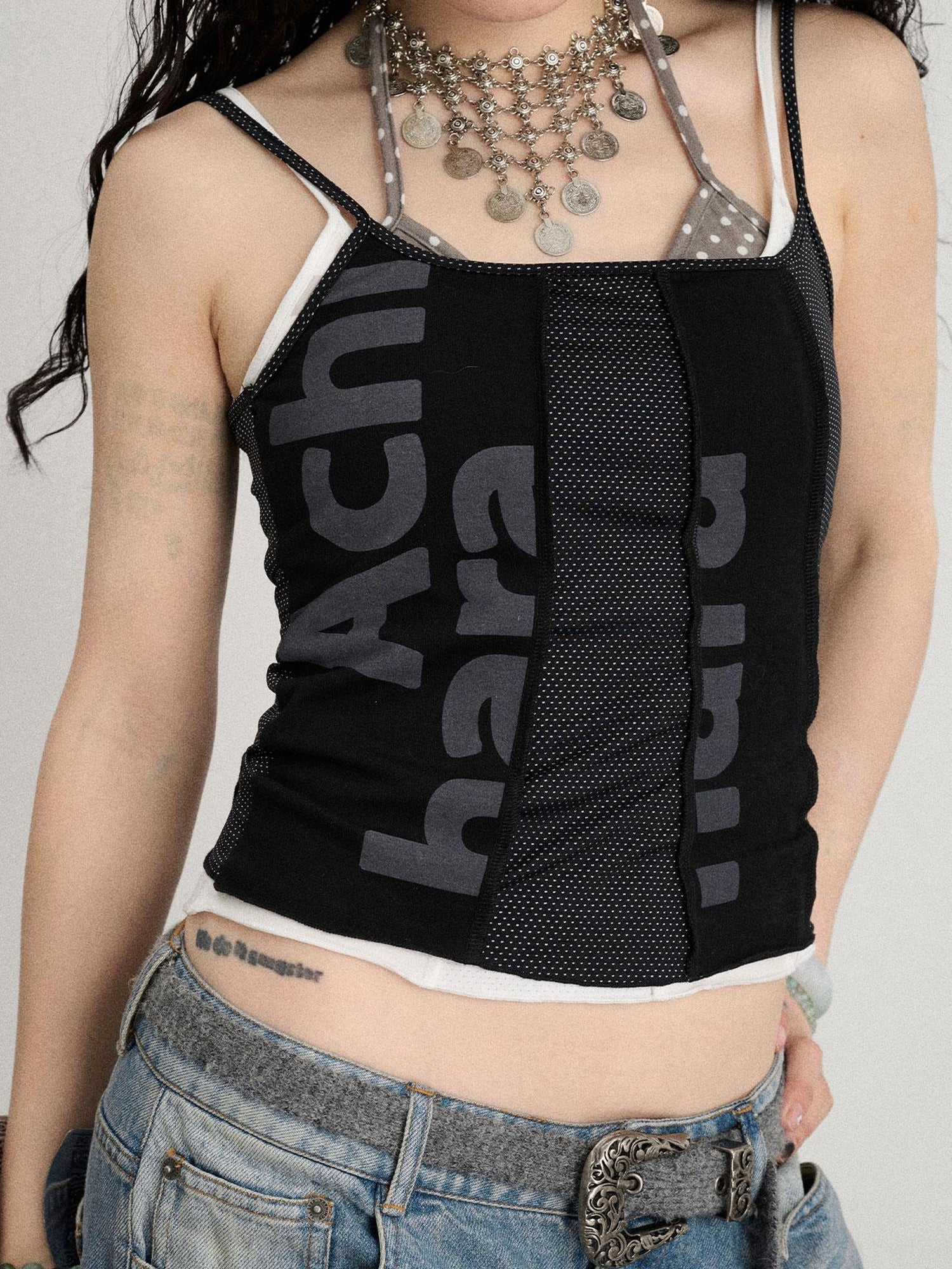 Achihara Breathable Split Knit Summer Tee