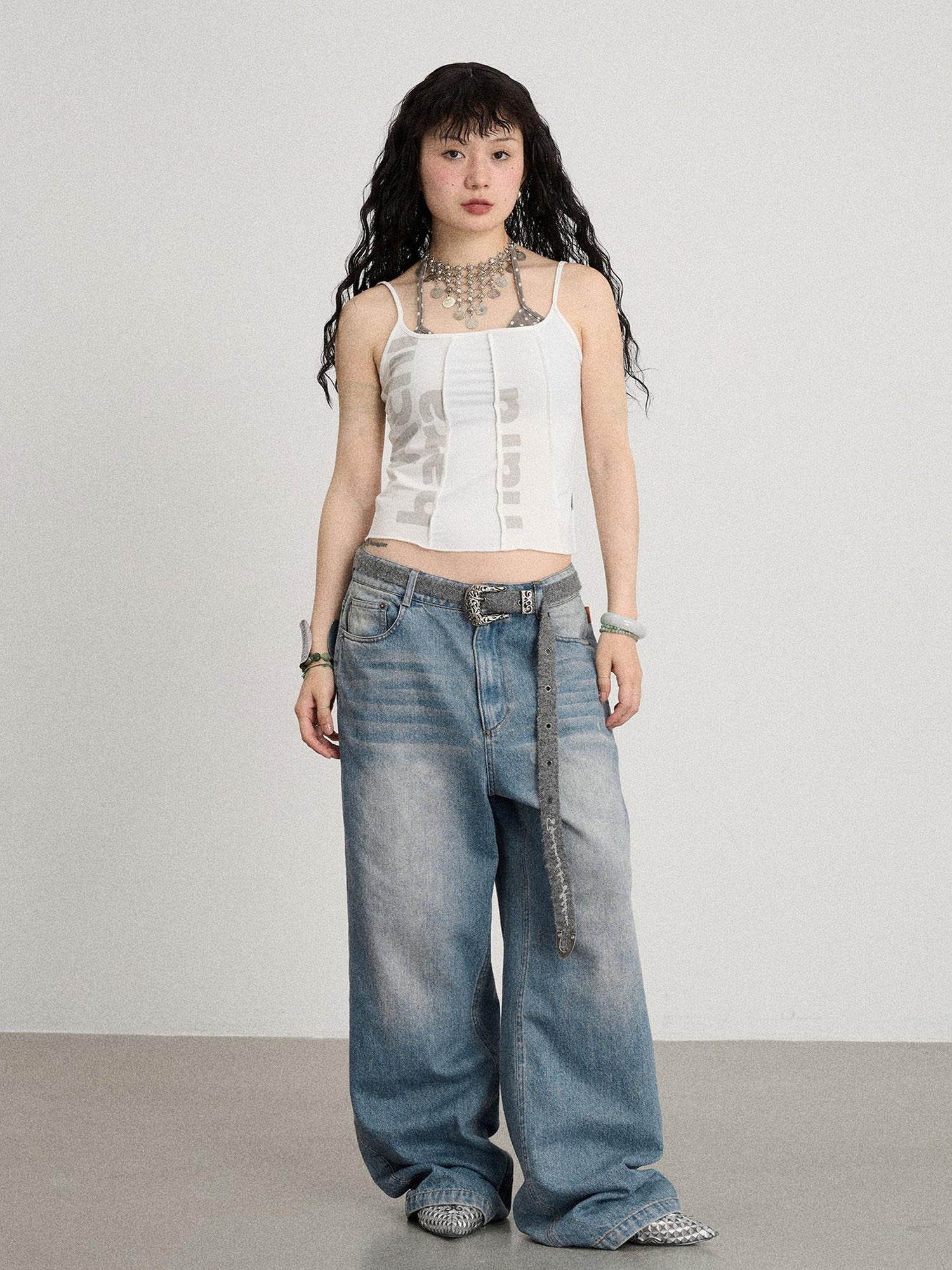 Achihara Breathable Split Knit Summer Tee