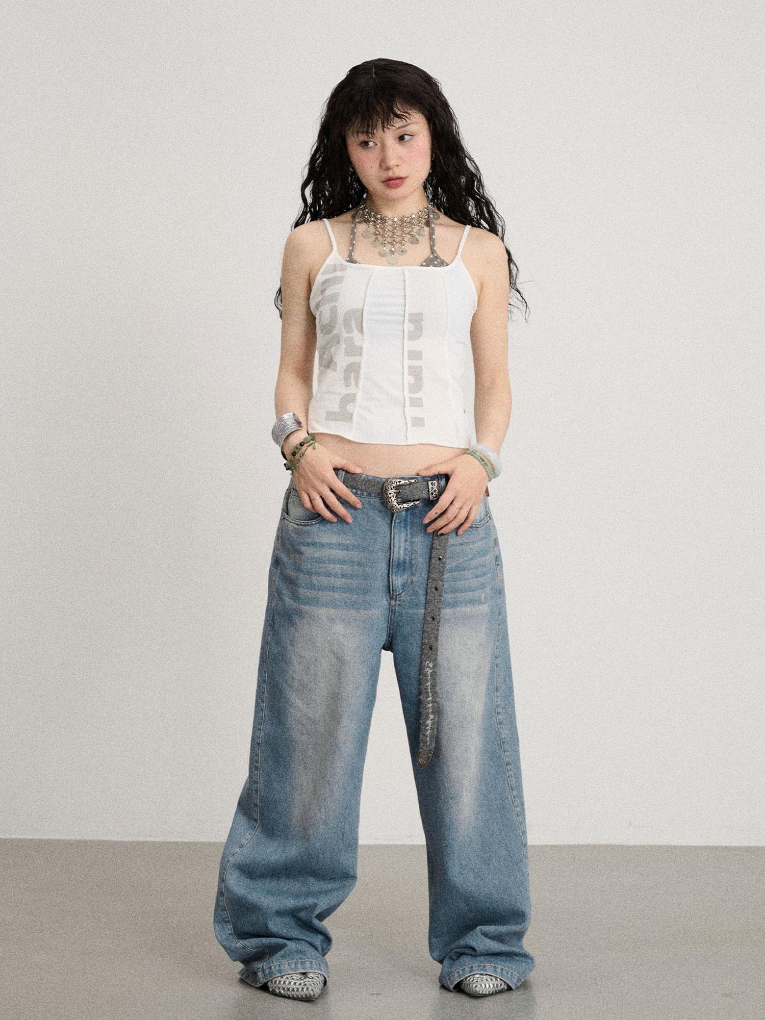Achihara Breathable Split Knit Summer Tee