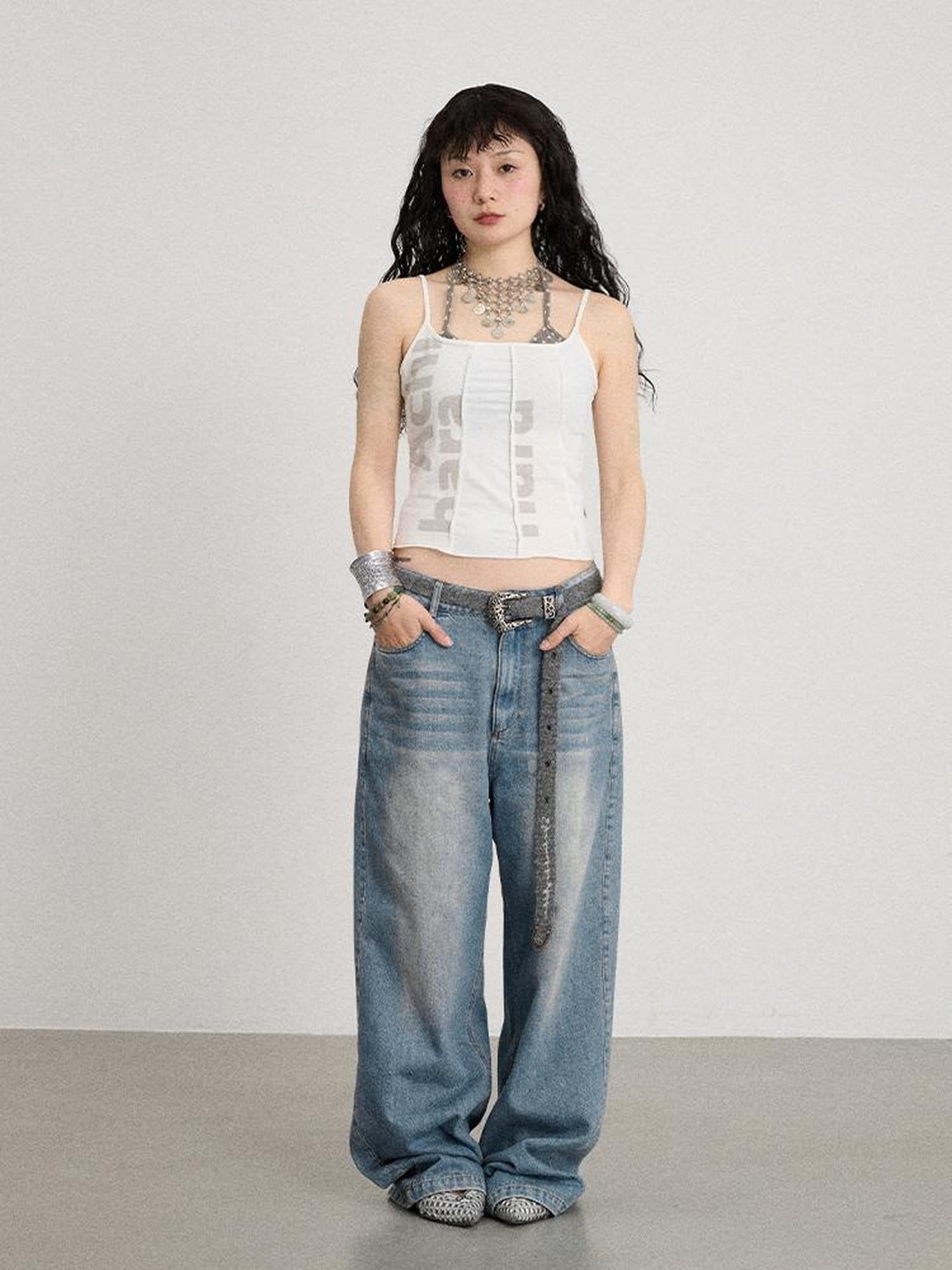 Achihara Breathable Split Knit Summer Tee
