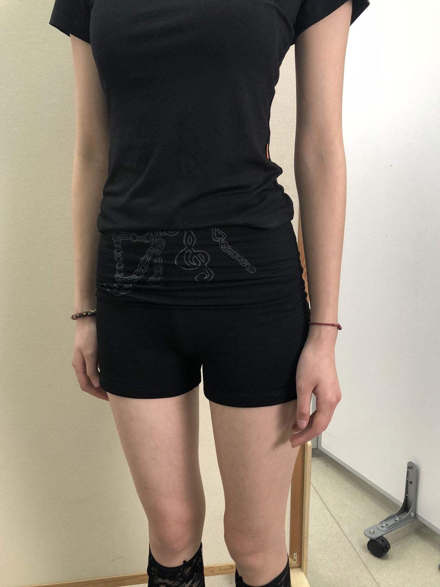 Achihara Breton Chain Romance Stretch Shorts