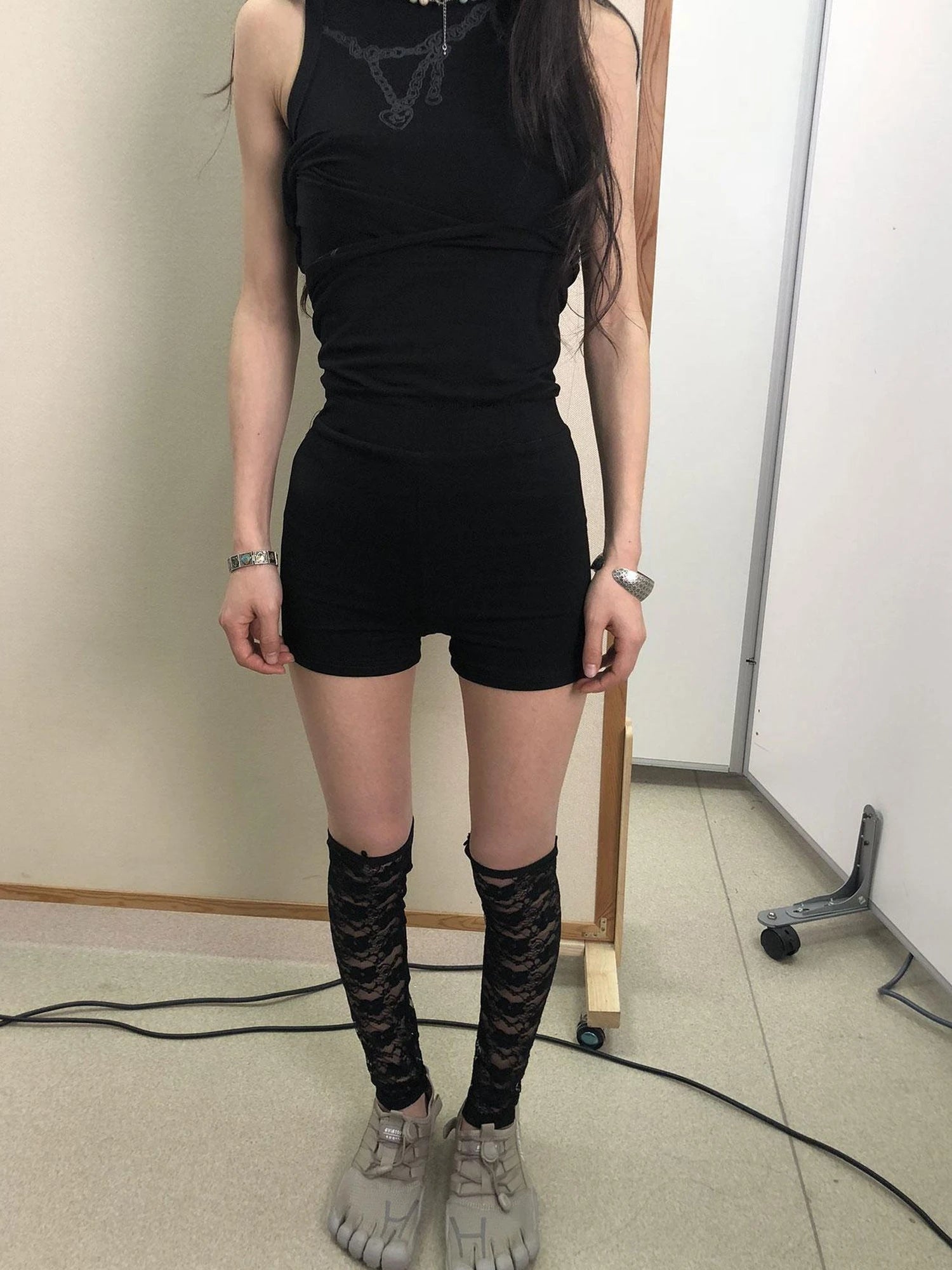 Breton Chain Romance Stretch Shorts