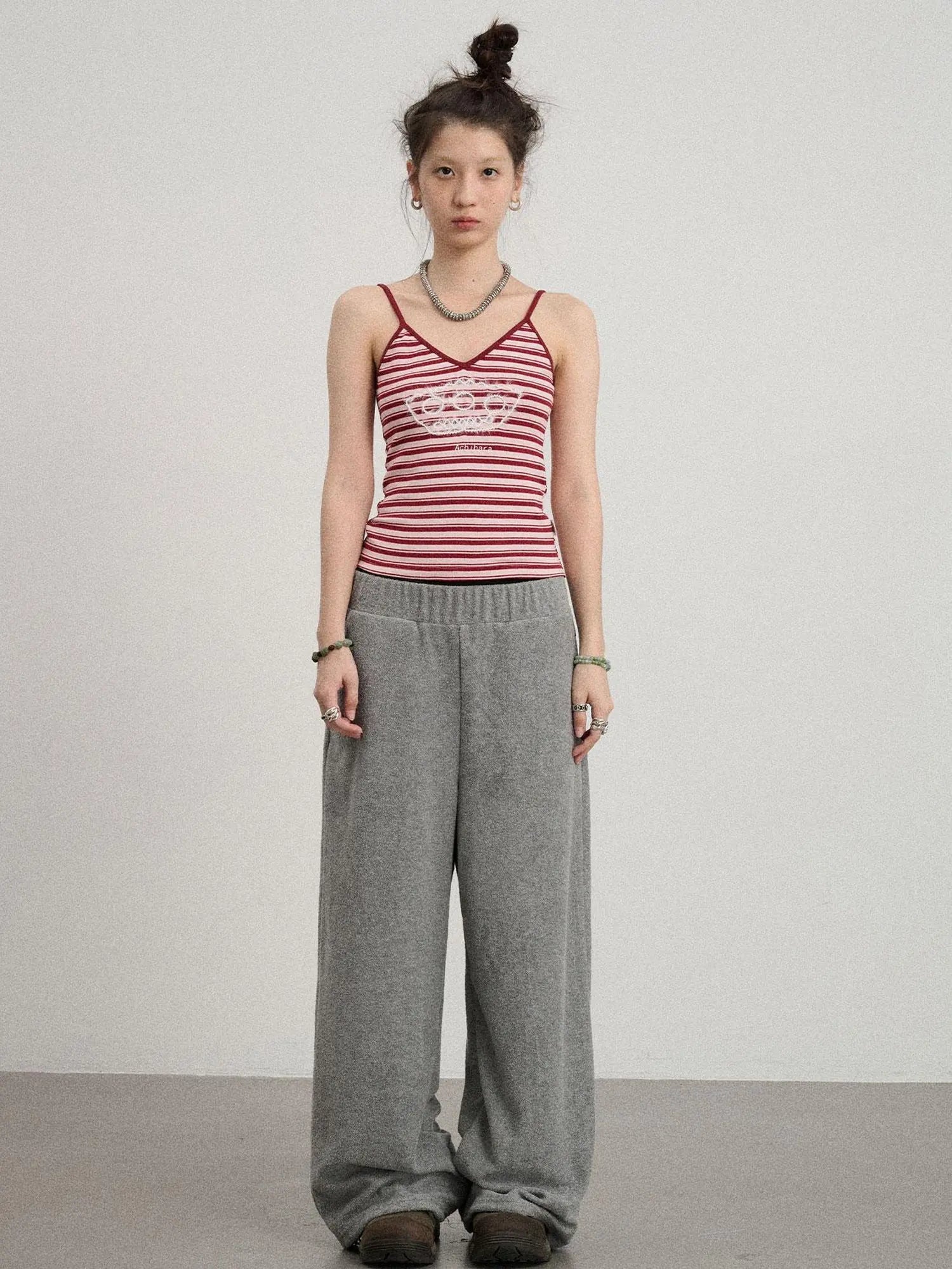 Breton Dixie Striped Rope Embroidered Bralette