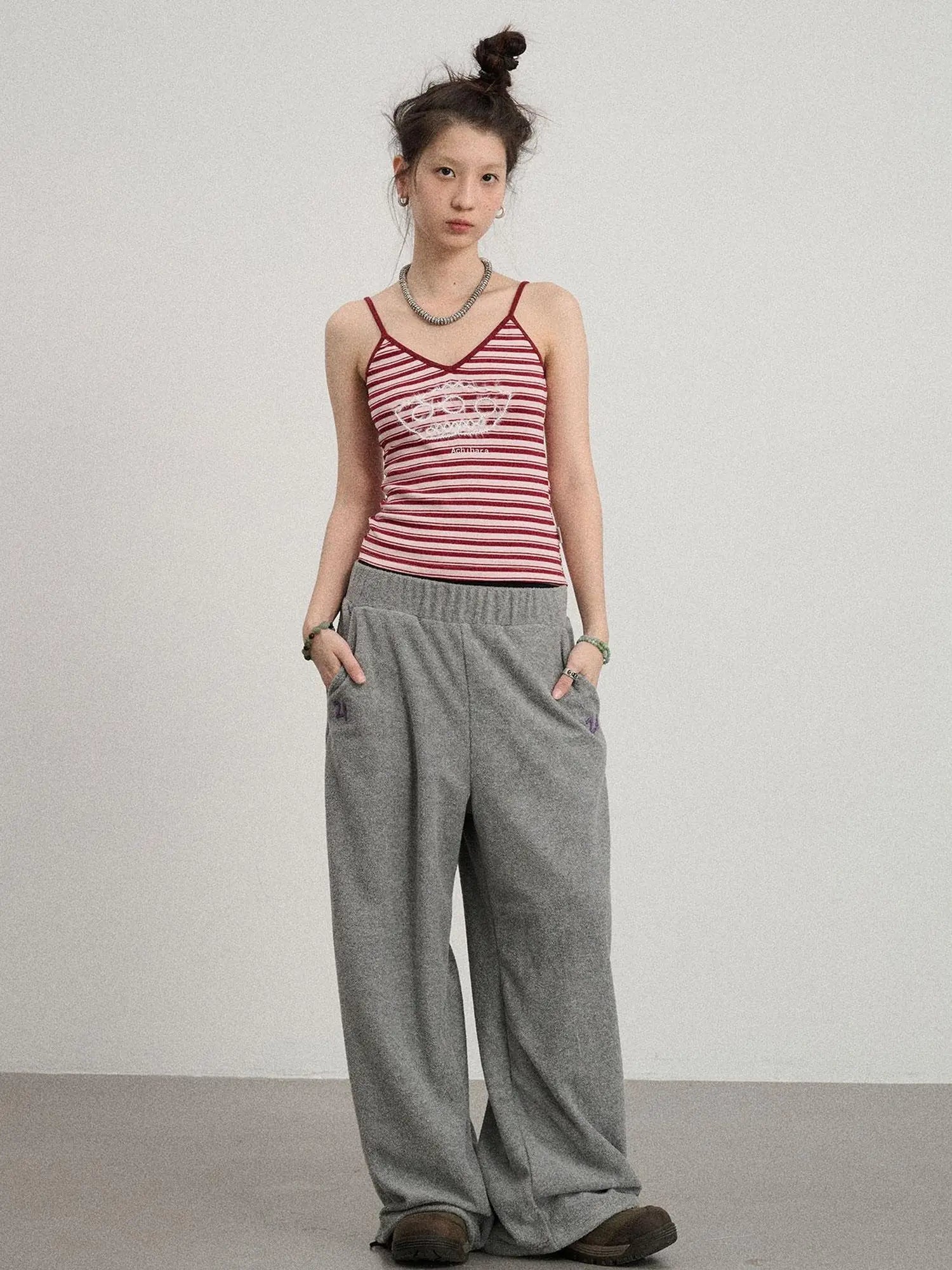 Breton Dixie Striped Rope Embroidered Bralette