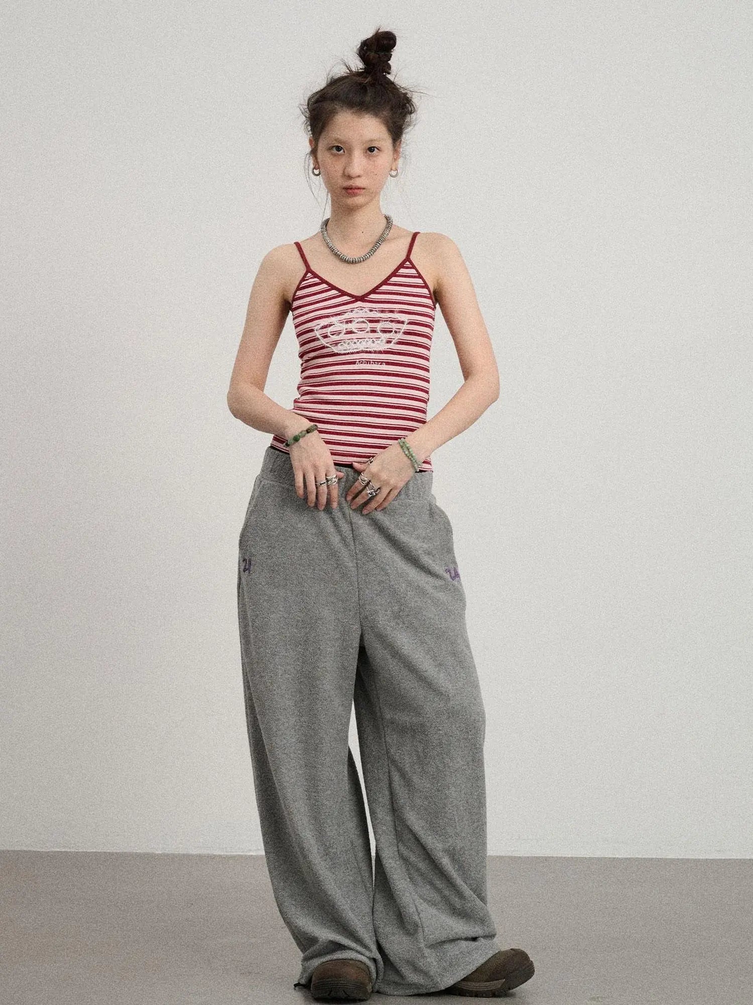 Breton Dixie Striped Rope Embroidered Bralette