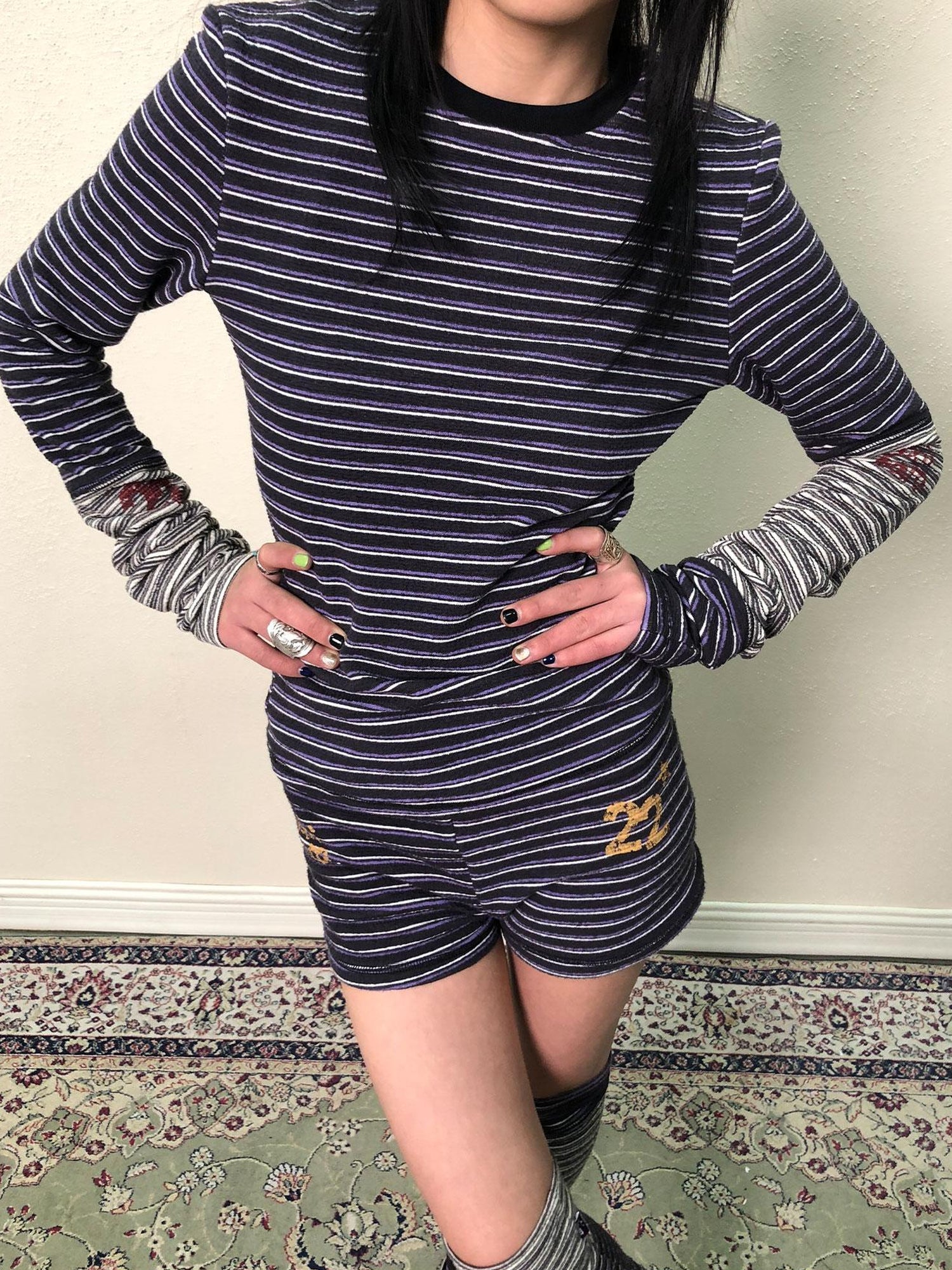 Achihara Breton Star Spot Long Sleeve Tee