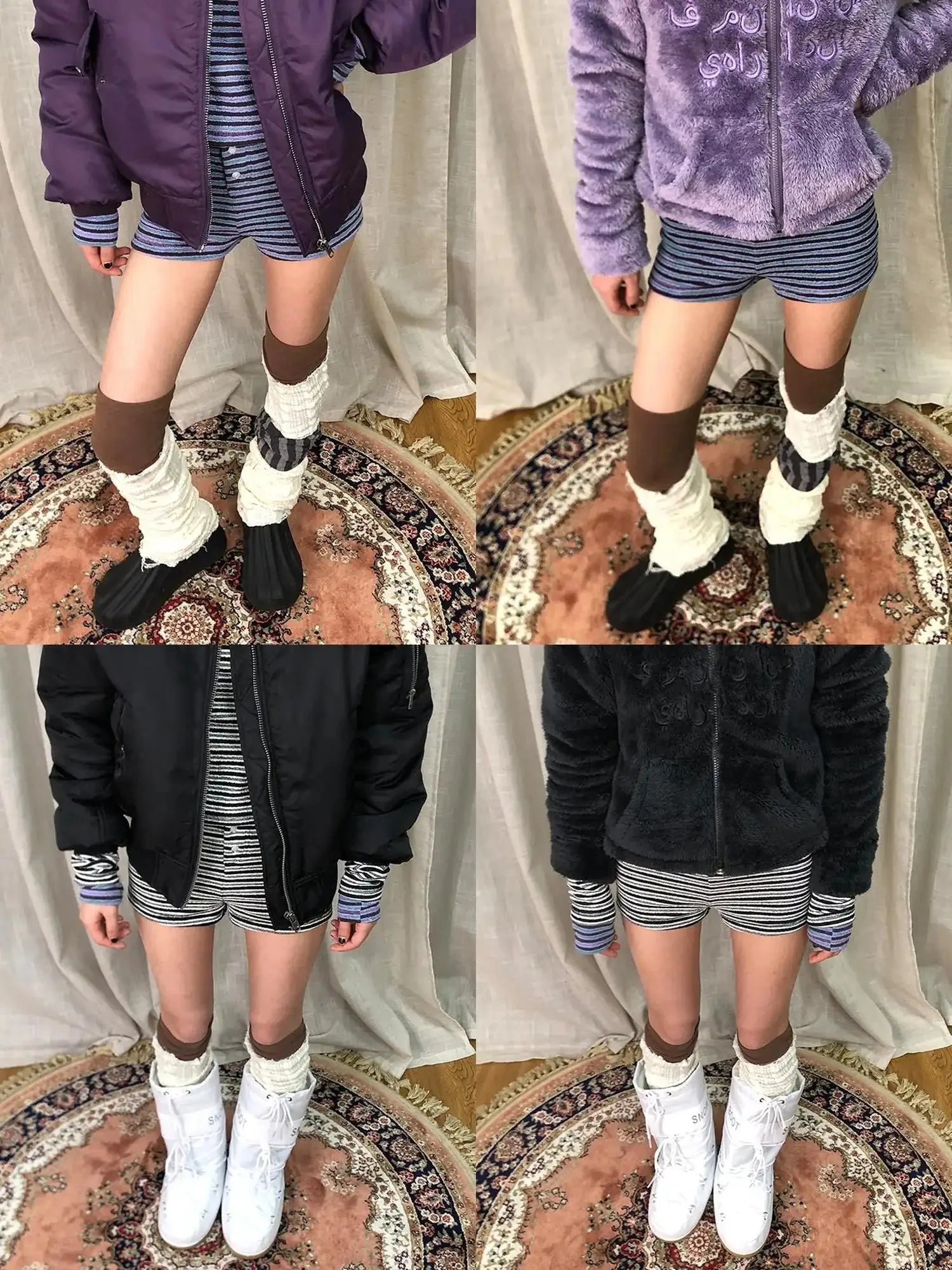 Breton Stripe Drawstring Ankle Pants