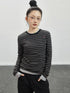 Breton Stripe Long Sleeve Tee With Crab Eater Seal Embroidery